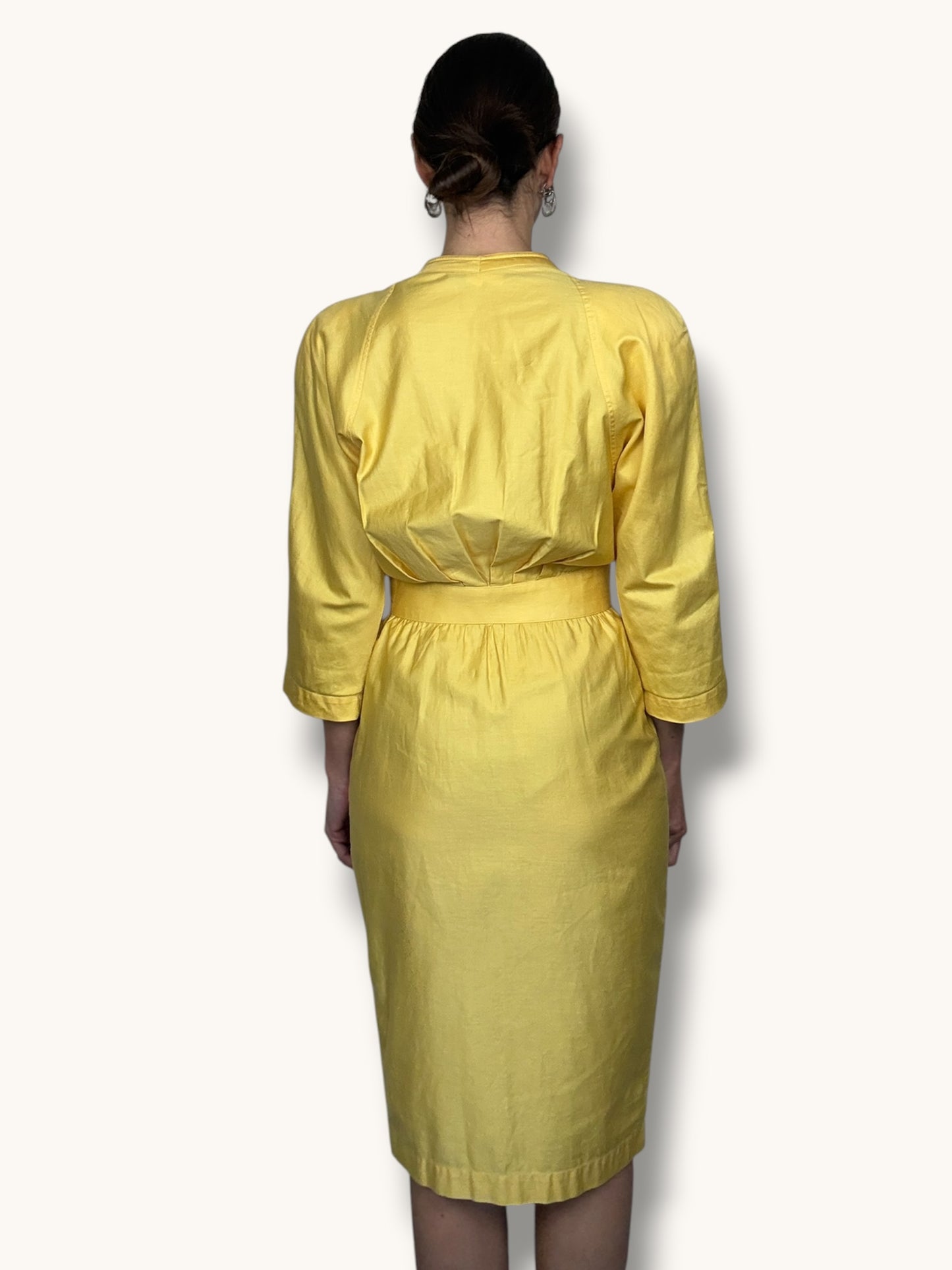 Mugler Yellow Dress