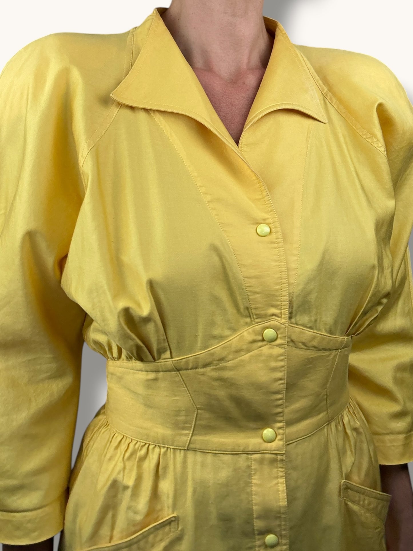 Mugler Yellow Dress