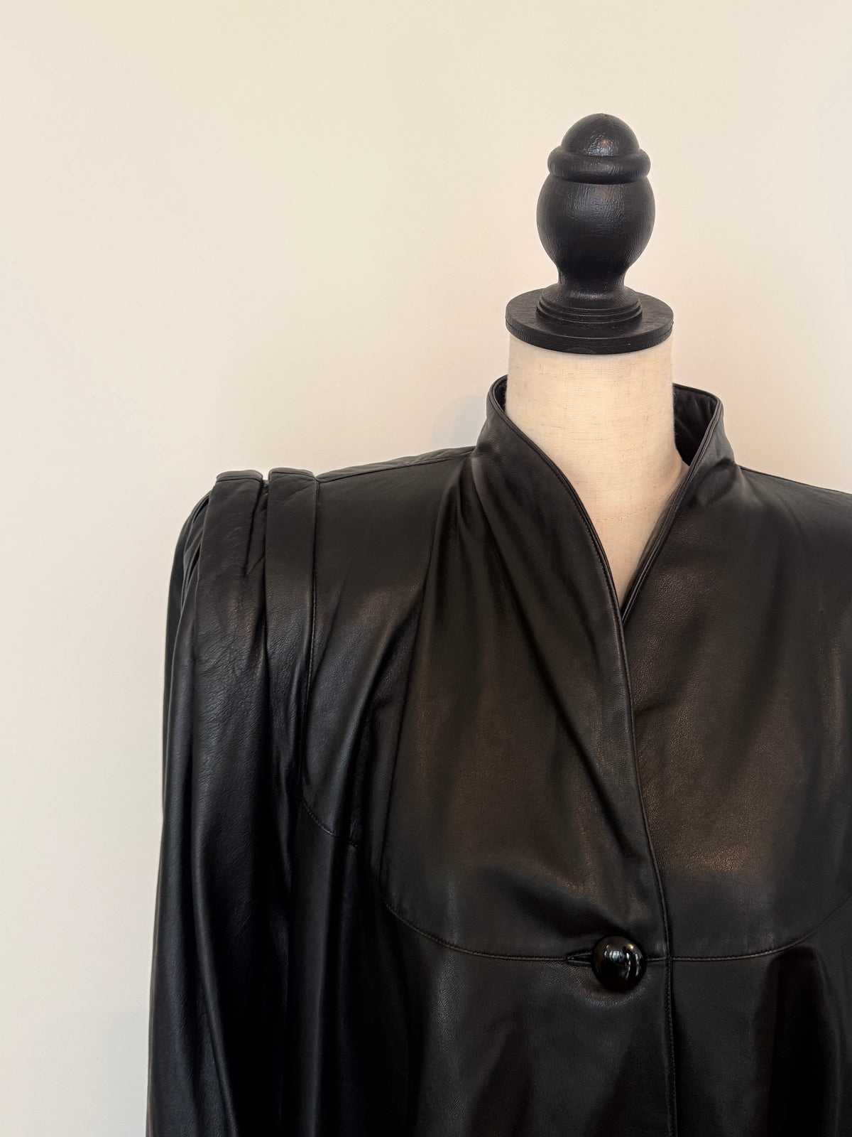 A-Line Leather Coat
