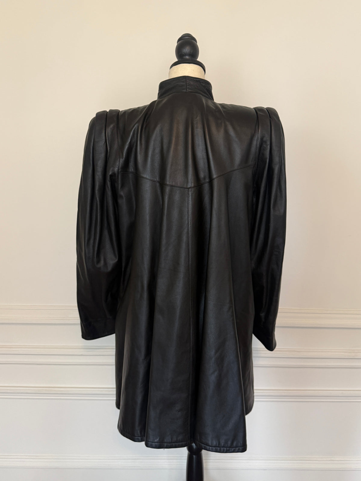 A-Line Leather Coat