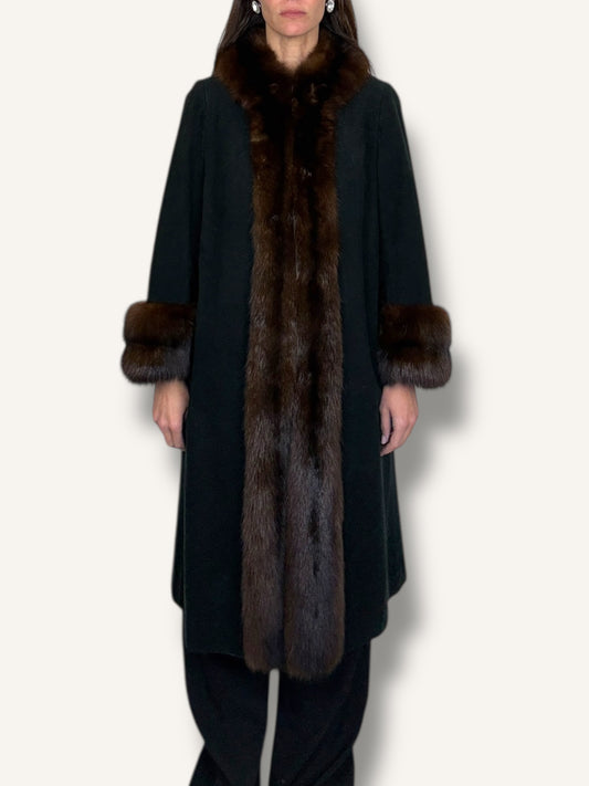 Ultra Suede Coat with fur