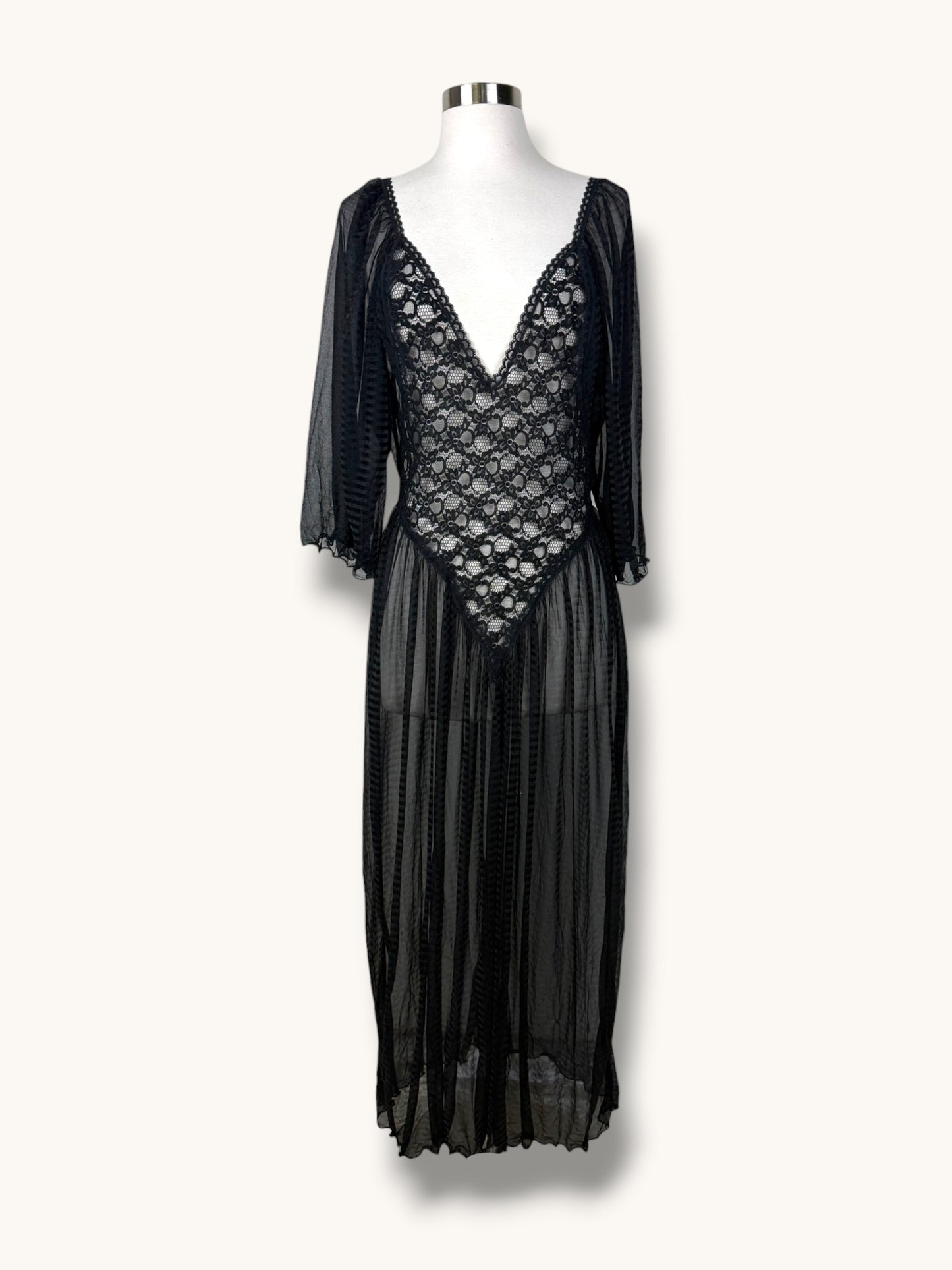Sheer Black Dress