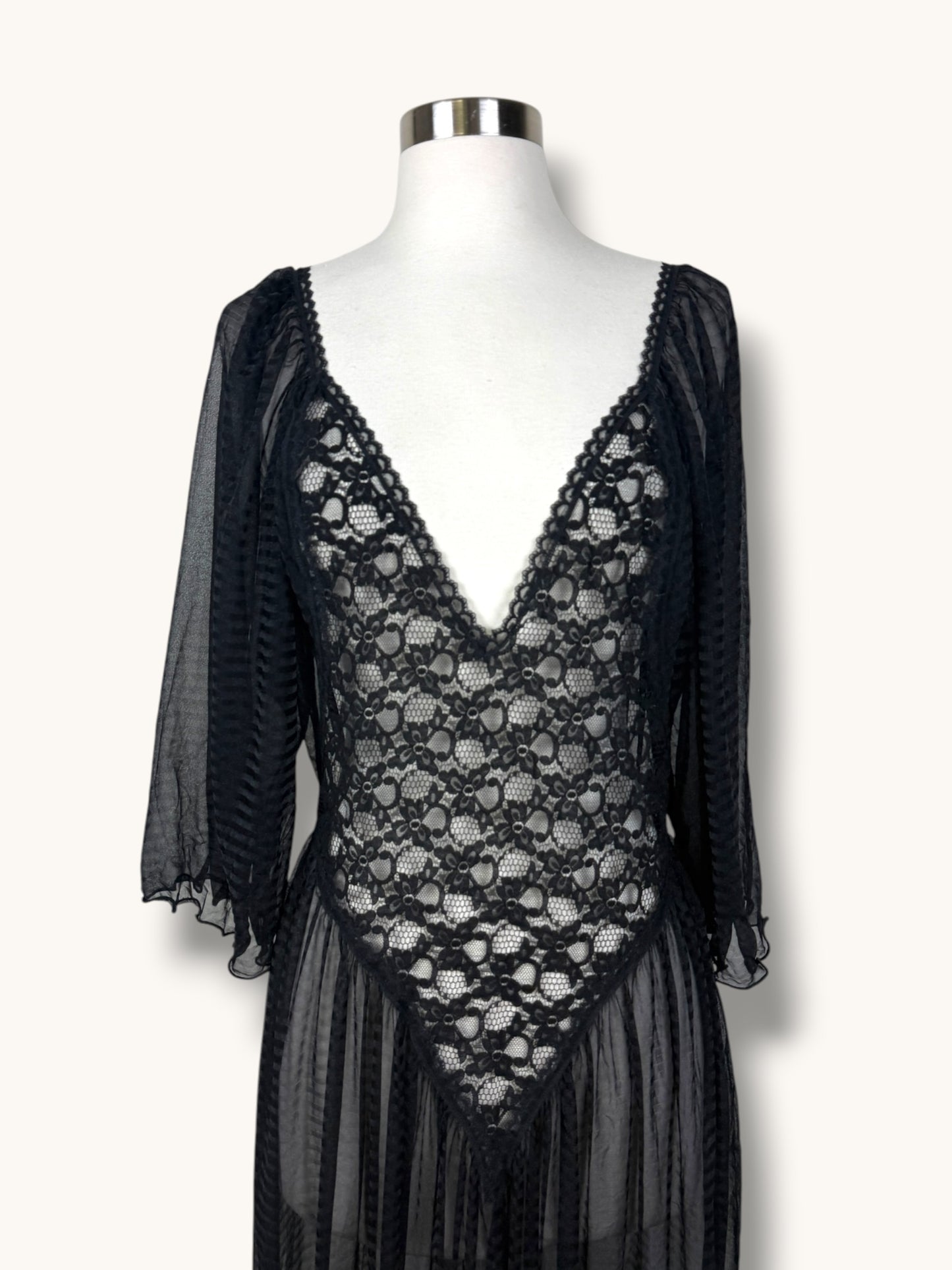 Sheer Black Dress