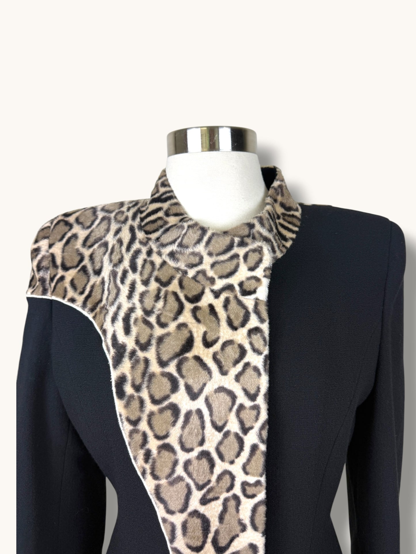 Black and Leopard Blazer