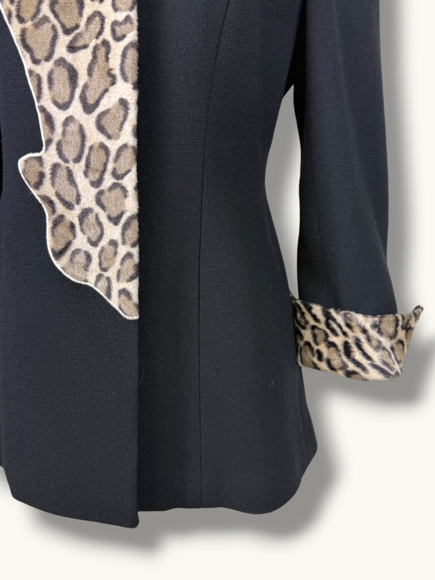 Black and Leopard Blazer