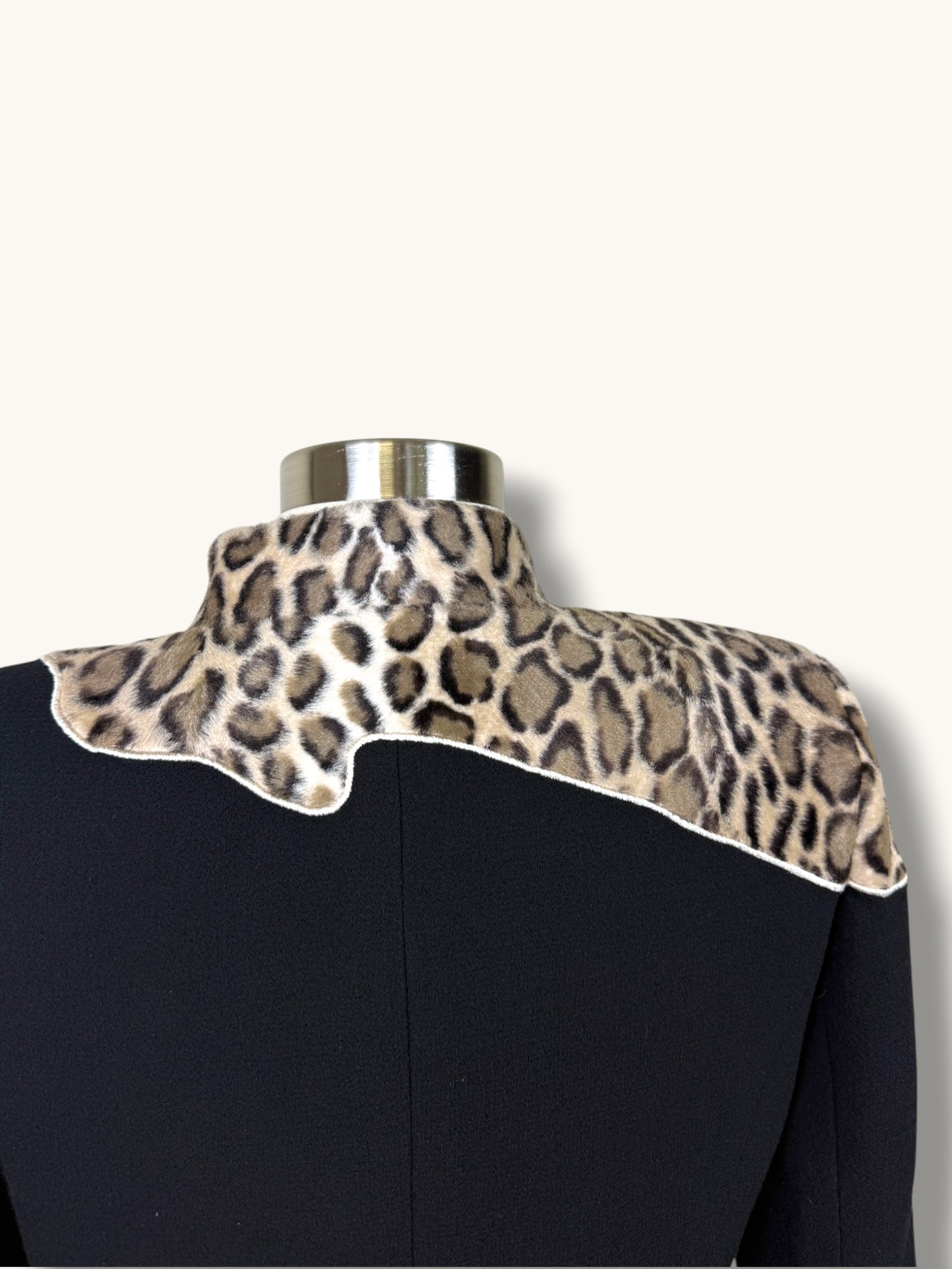 Black and Leopard Blazer