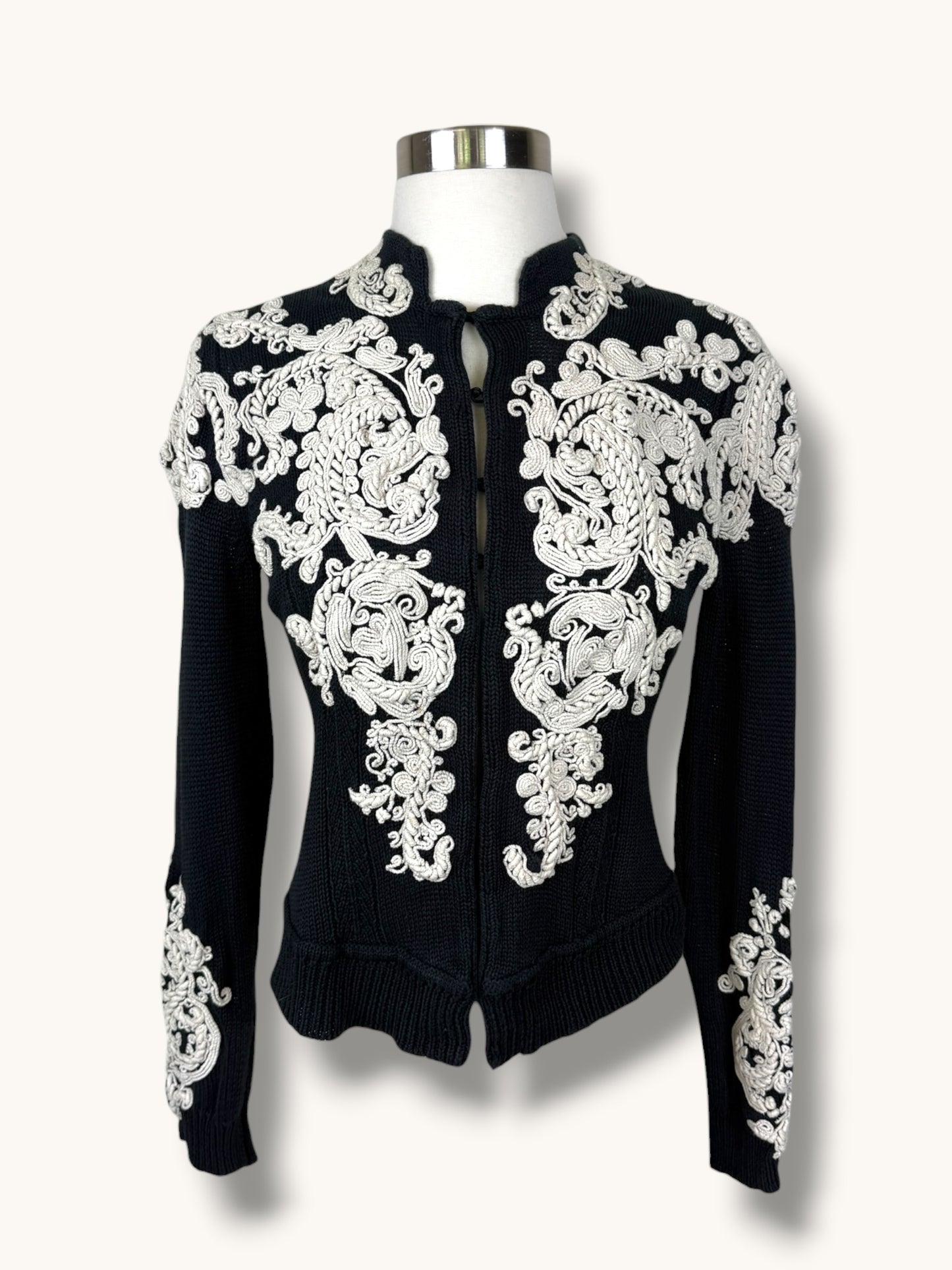 Lacroix Embroidered Cardigan