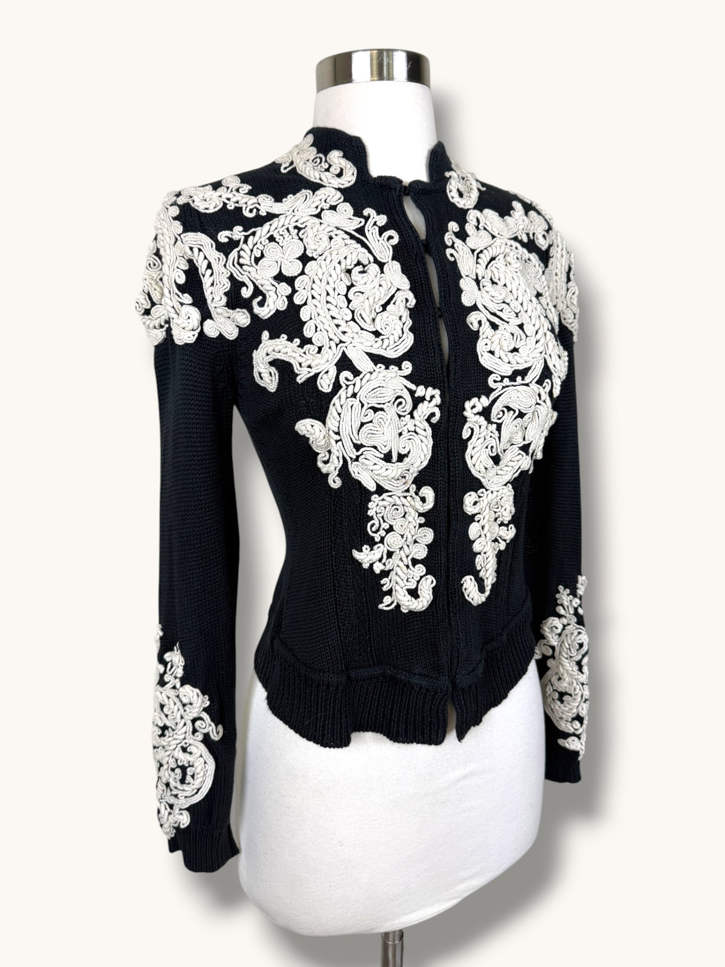 Lacroix Embroidered Cardigan