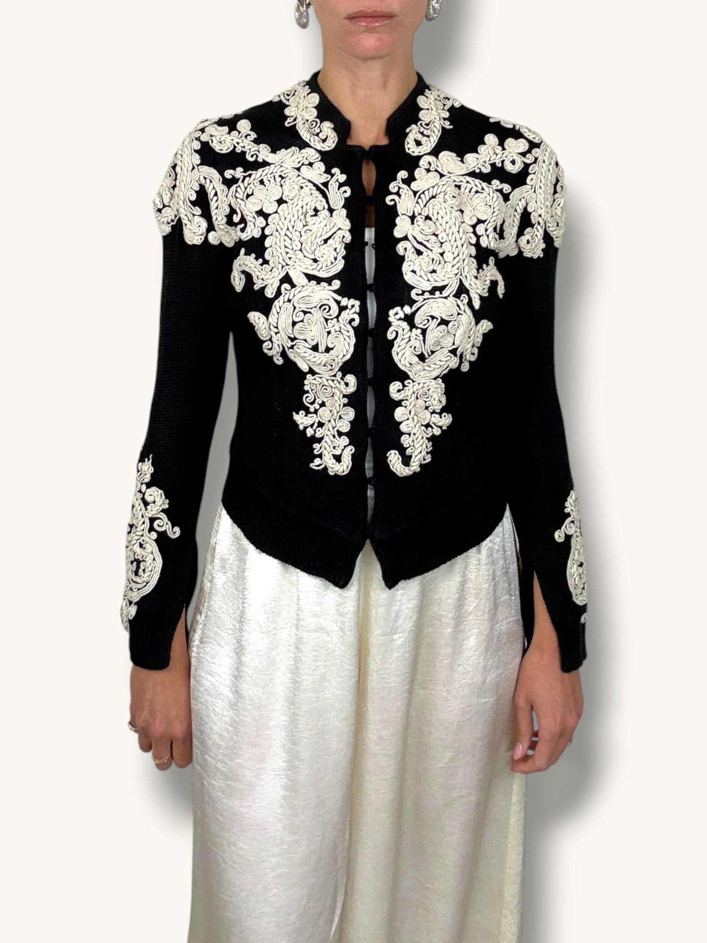 Lacroix Embroidered Cardigan