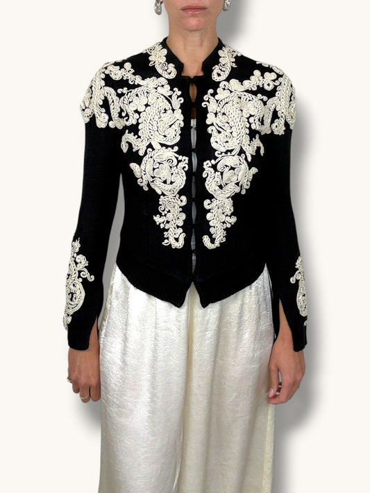 Lacroix Embroidered Cardigan