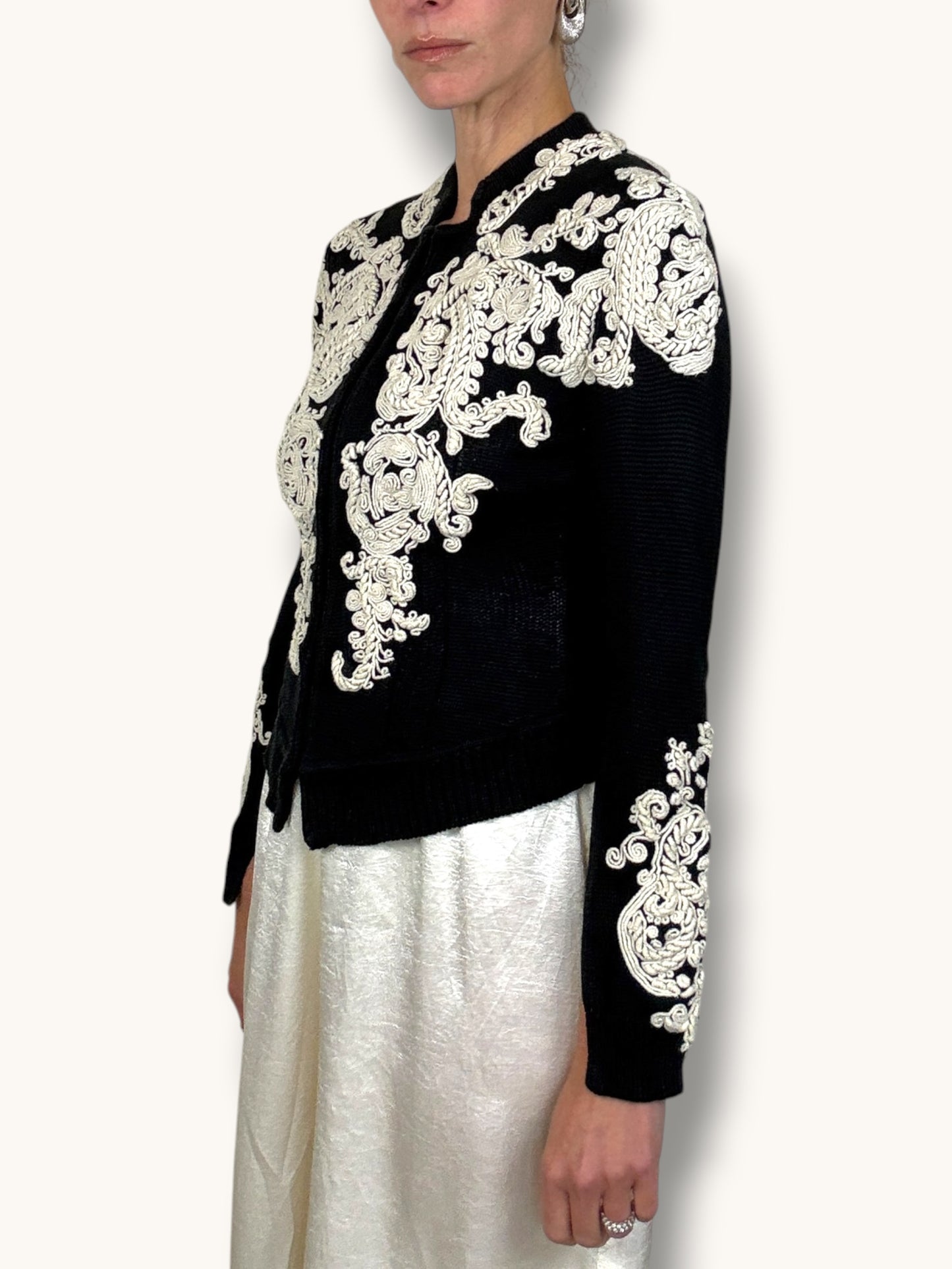 Lacroix Embroidered Cardigan