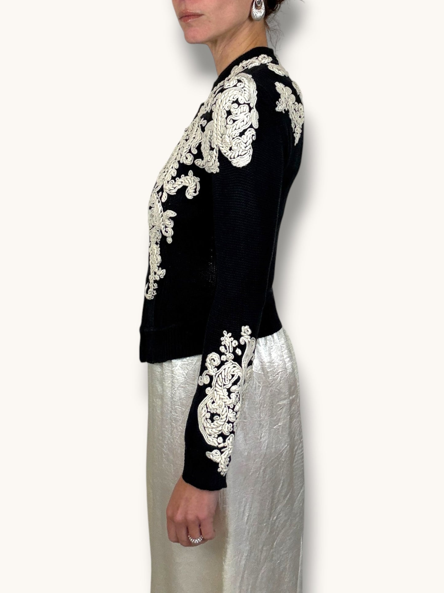 Lacroix Embroidered Cardigan