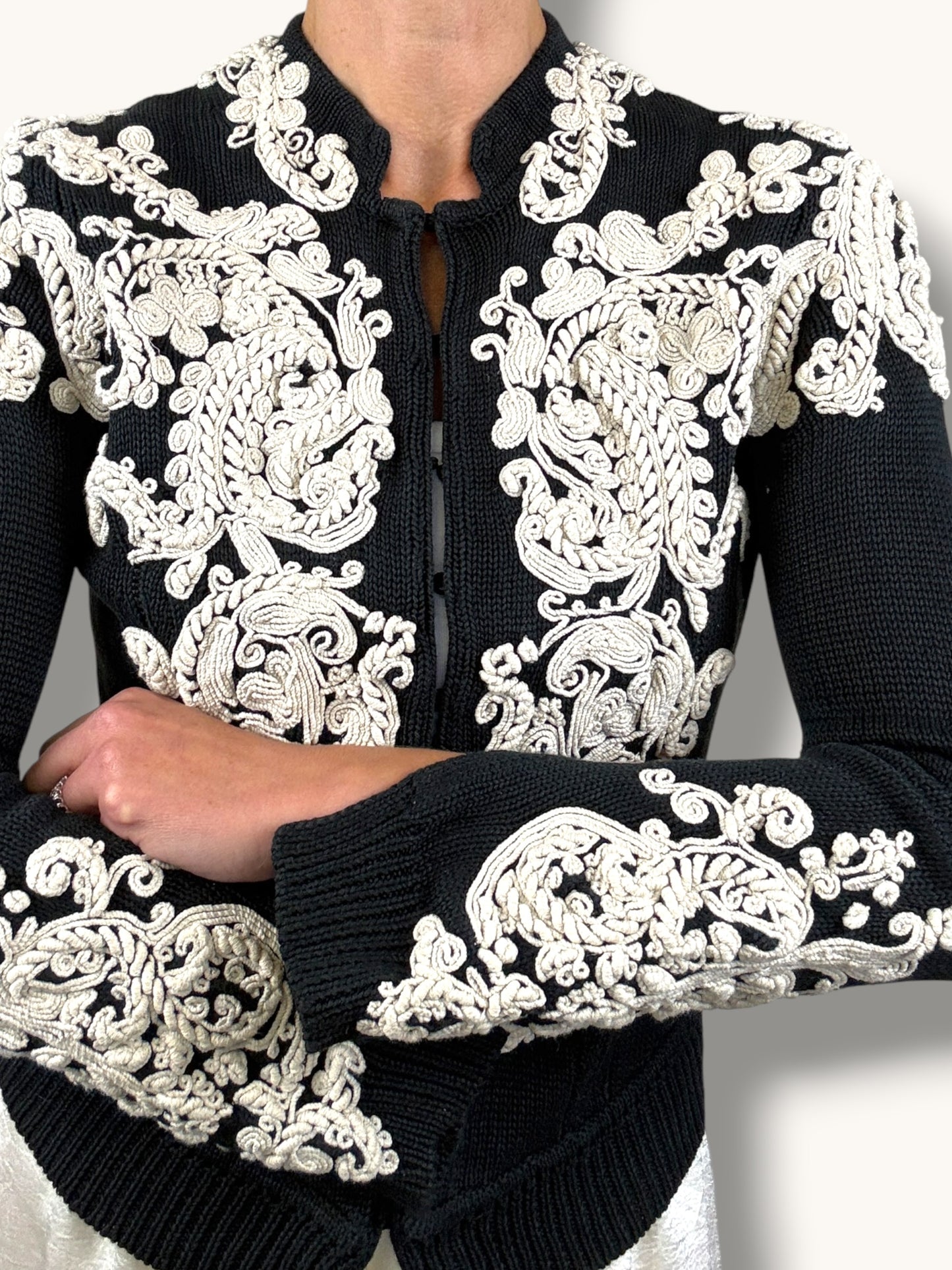 Lacroix Embroidered Cardigan