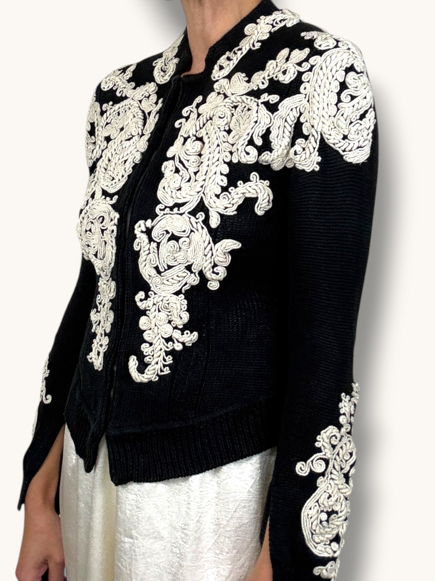 Lacroix Embroidered Cardigan