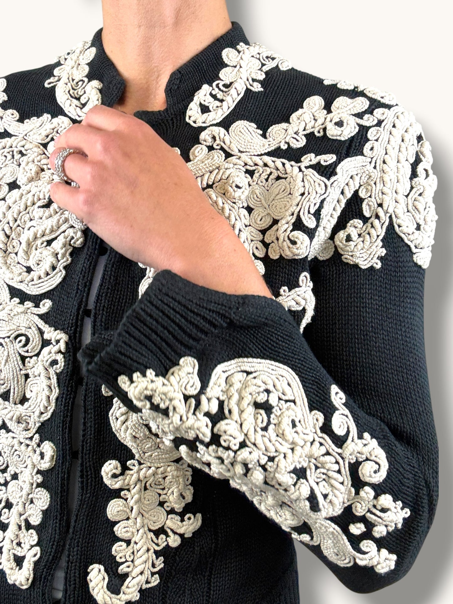 Lacroix Embroidered Cardigan