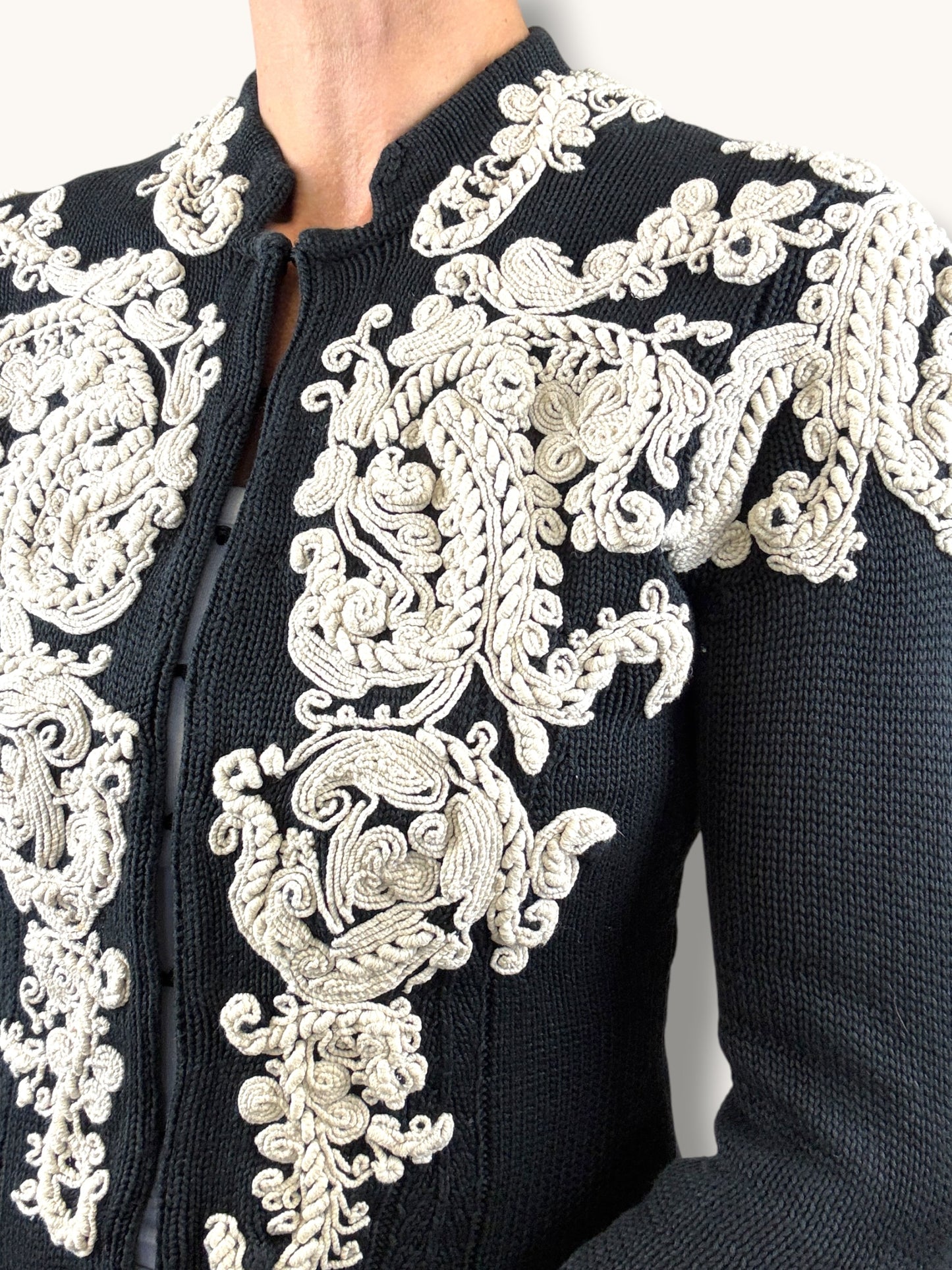 Lacroix Embroidered Cardigan