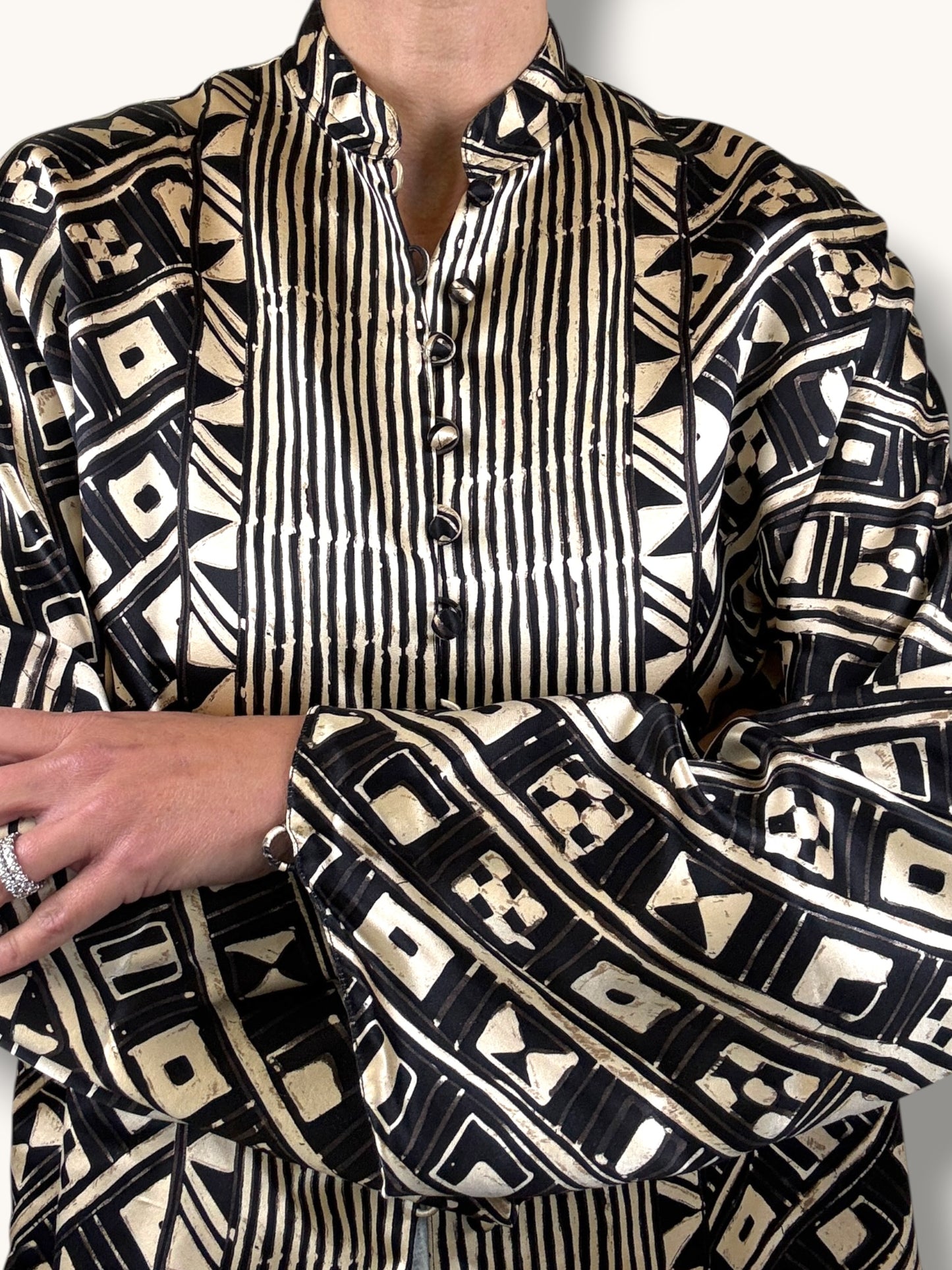 Silk Geometric Jacket