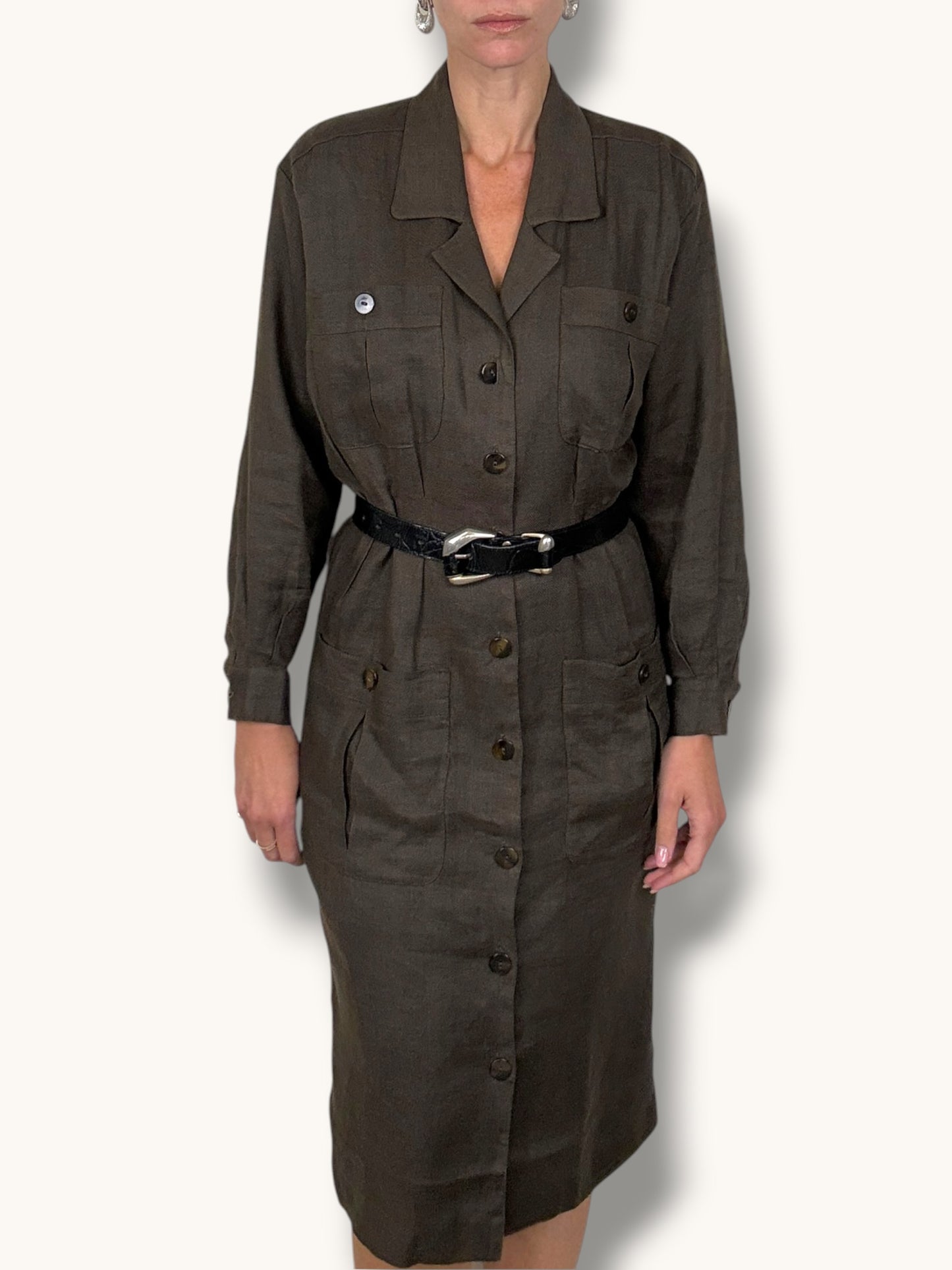 Safari Linen Dress