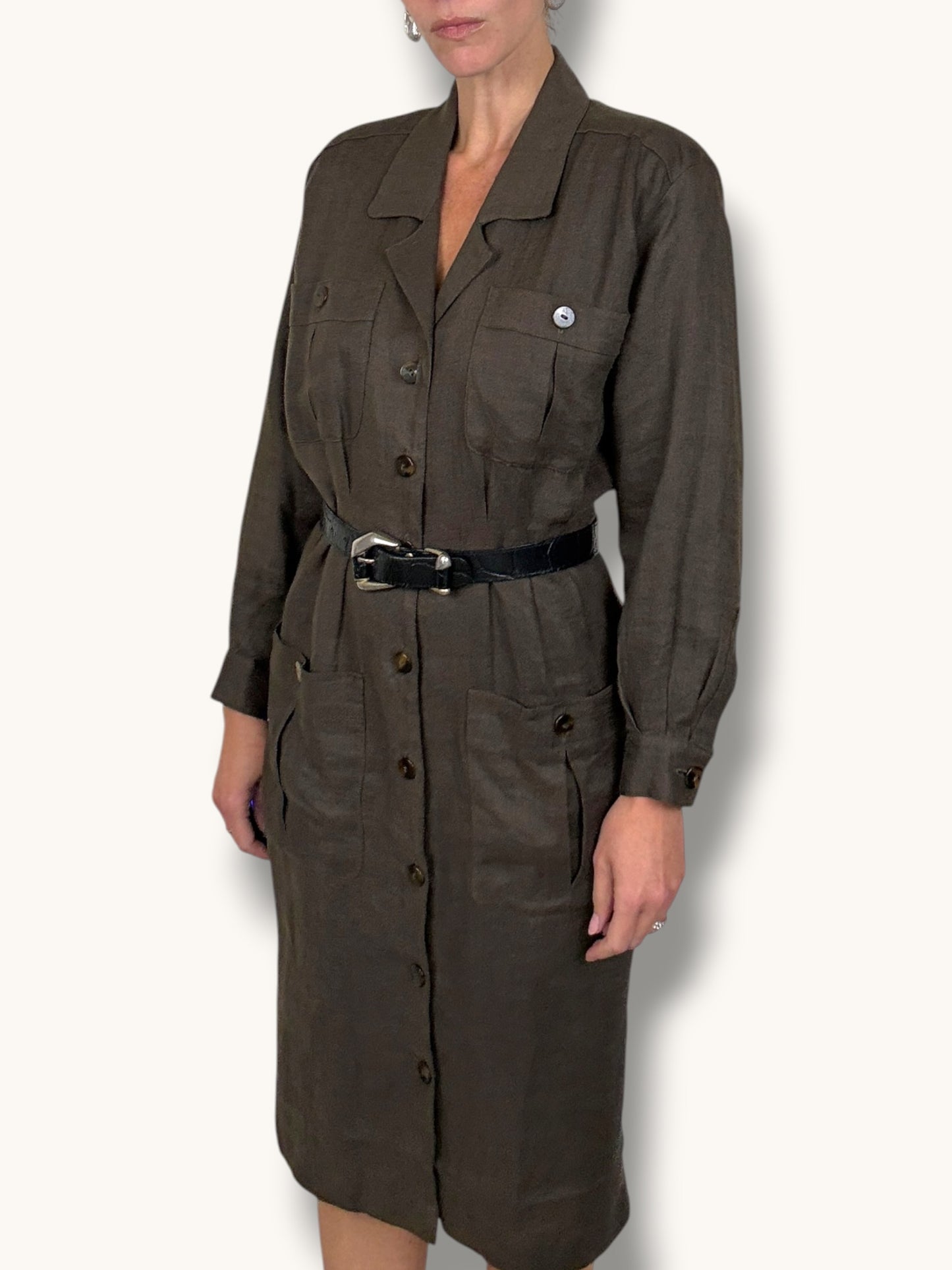 Safari Linen Dress