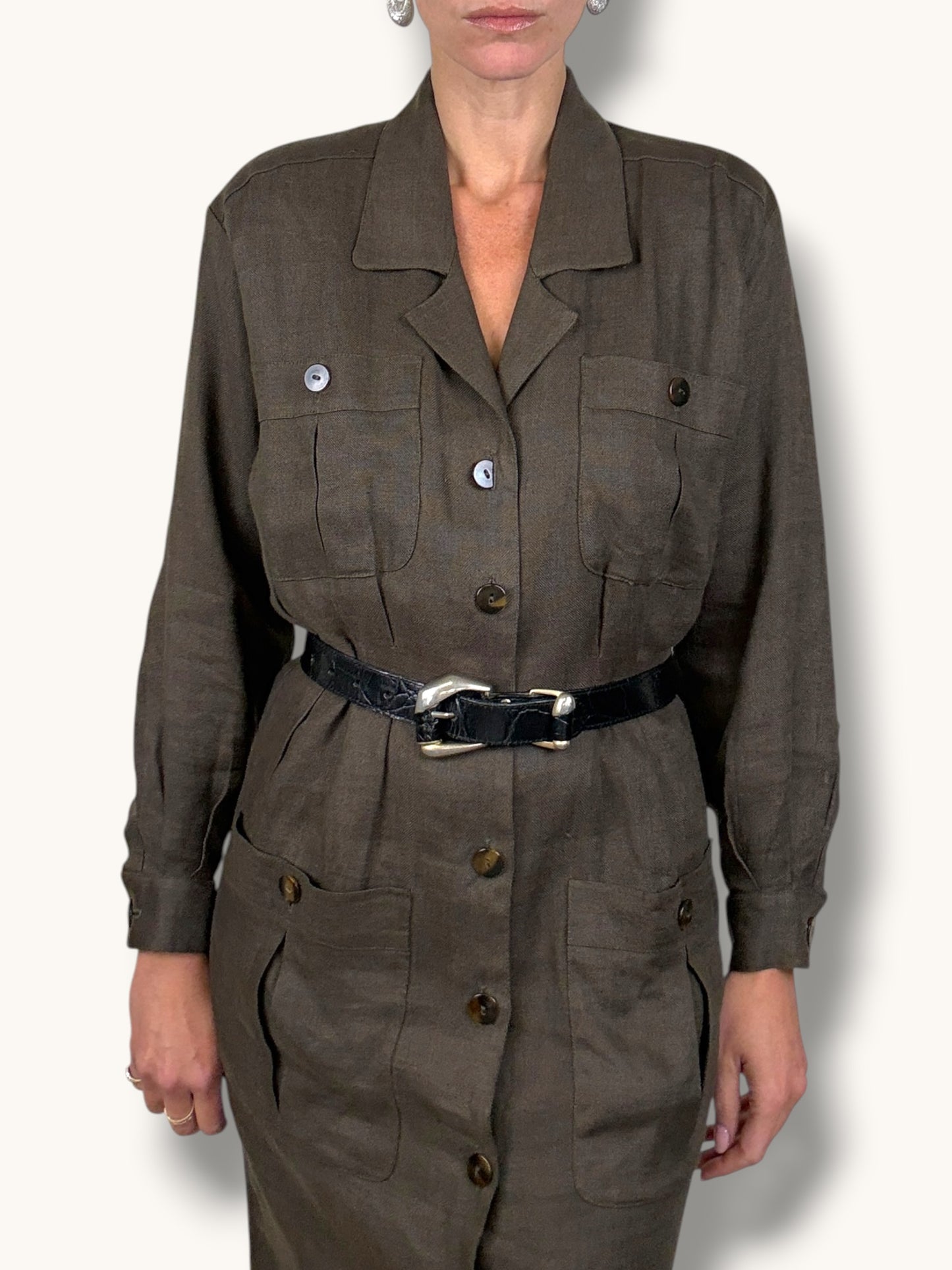 Safari Linen Dress