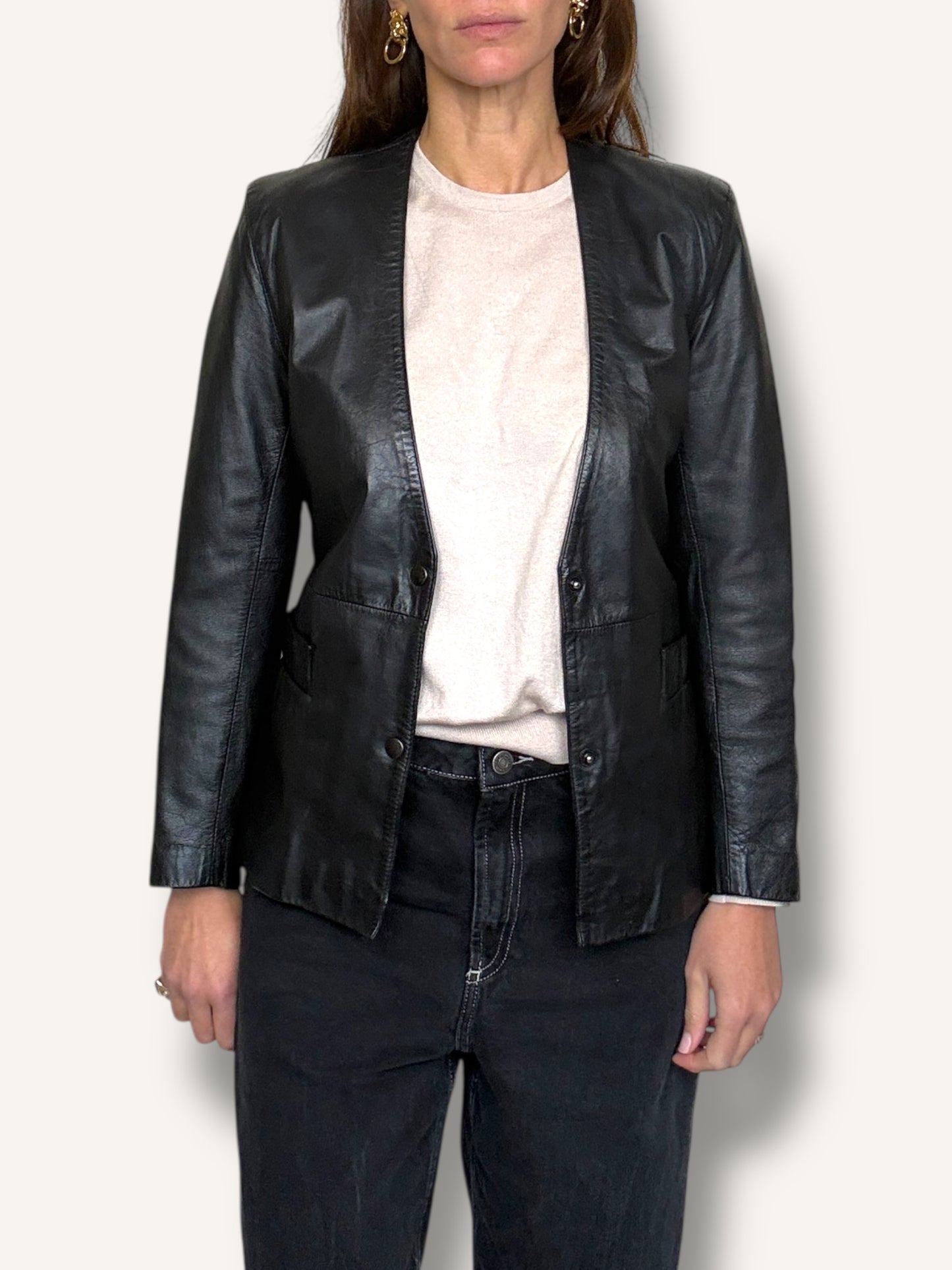 Leather Blazer