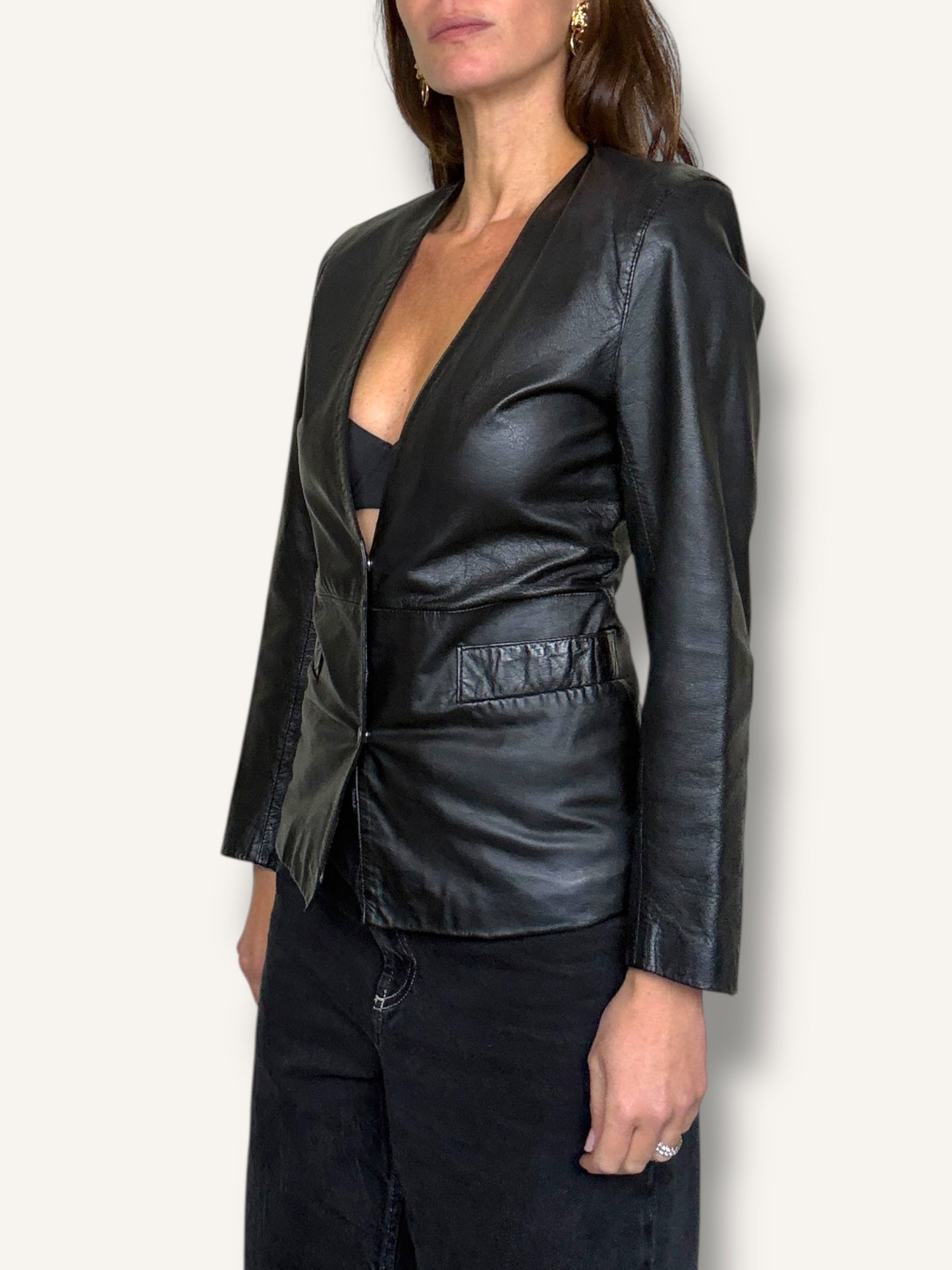 Leather Blazer