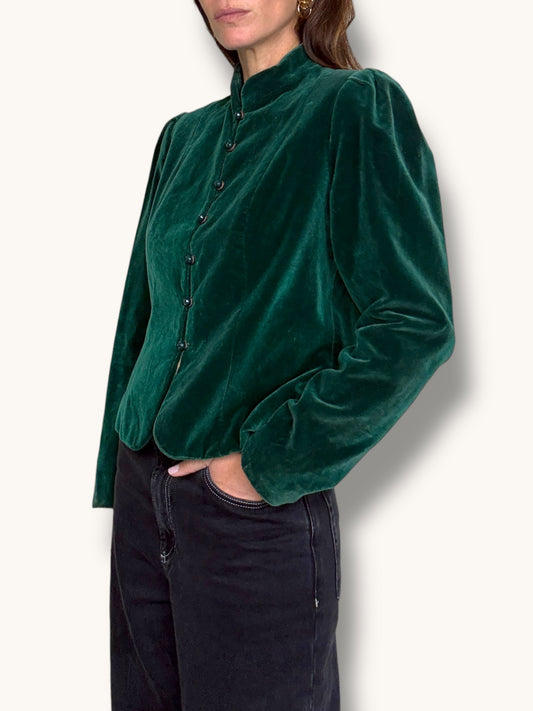 Emerald Velvet Jacket
