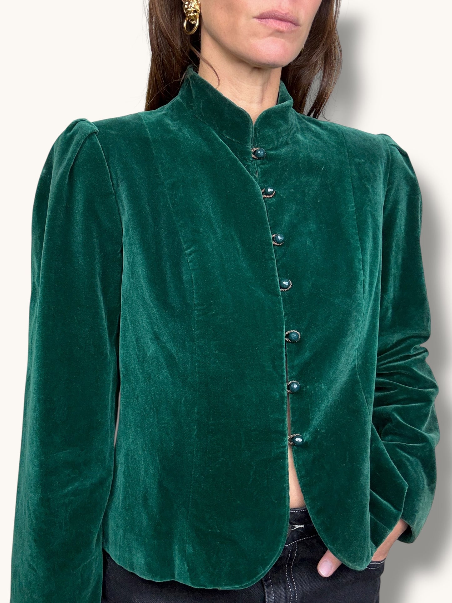 Emerald Velvet Jacket
