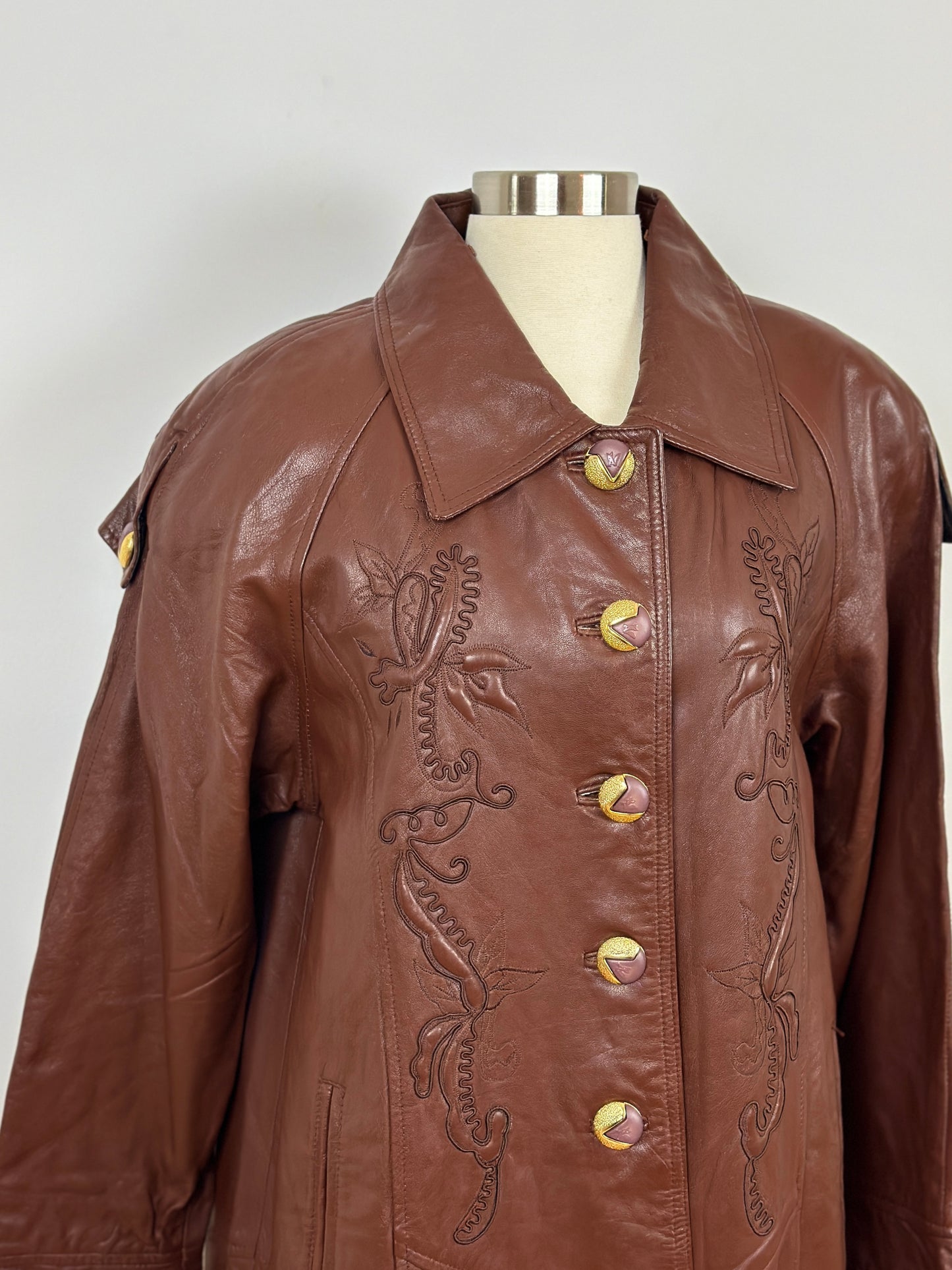 Brown Leather coat