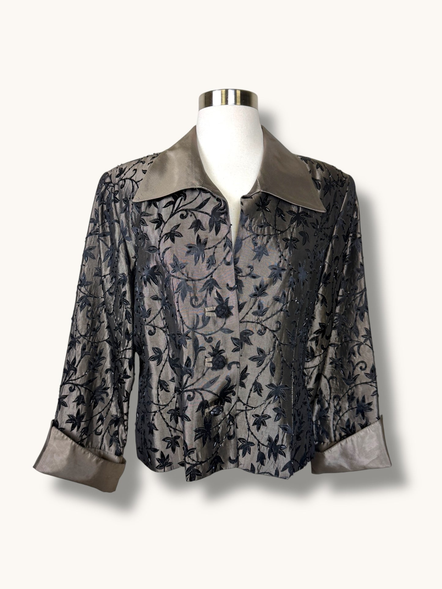 Satin Embroidered Jacket
