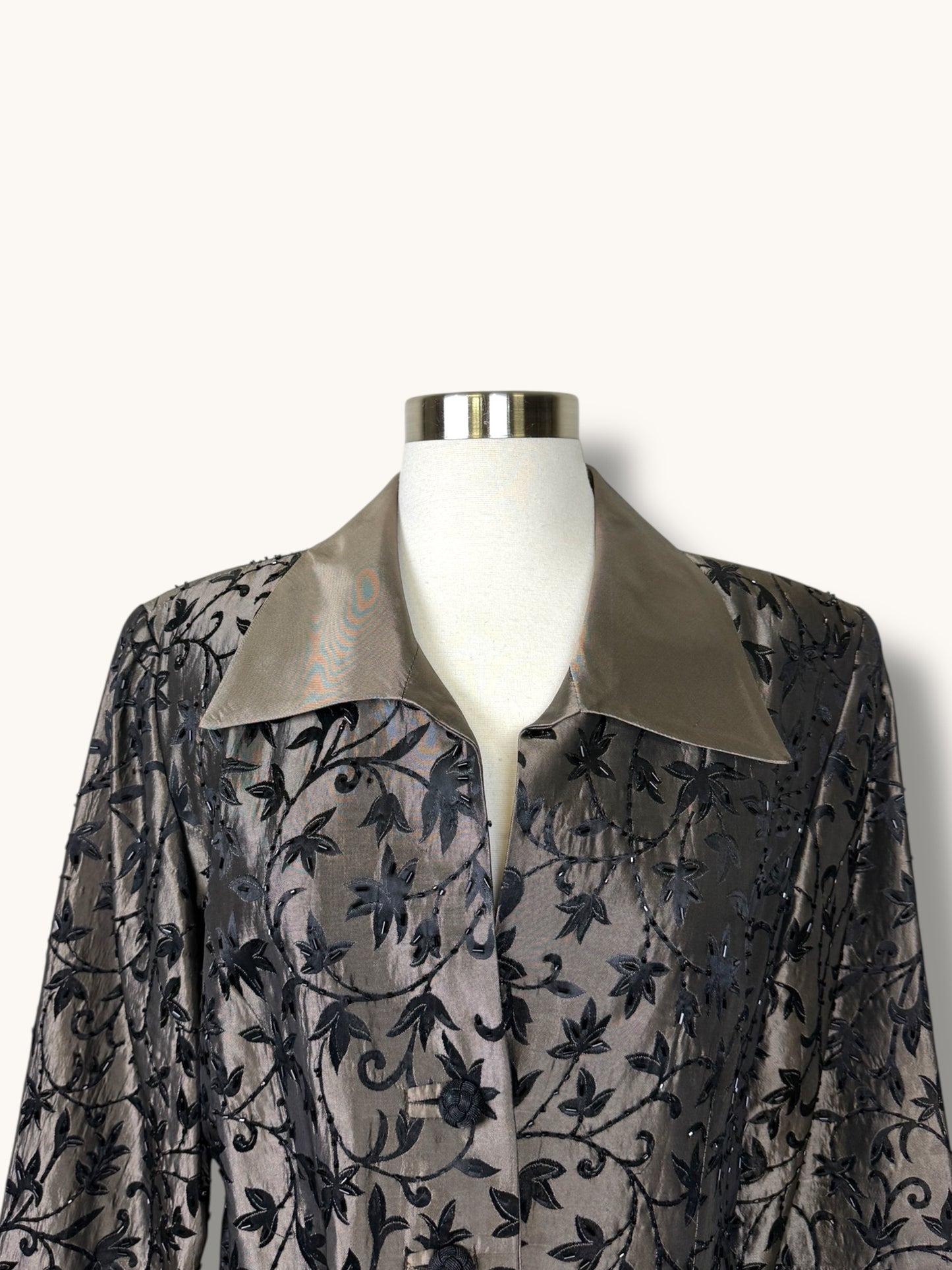 Satin Embroidered Jacket