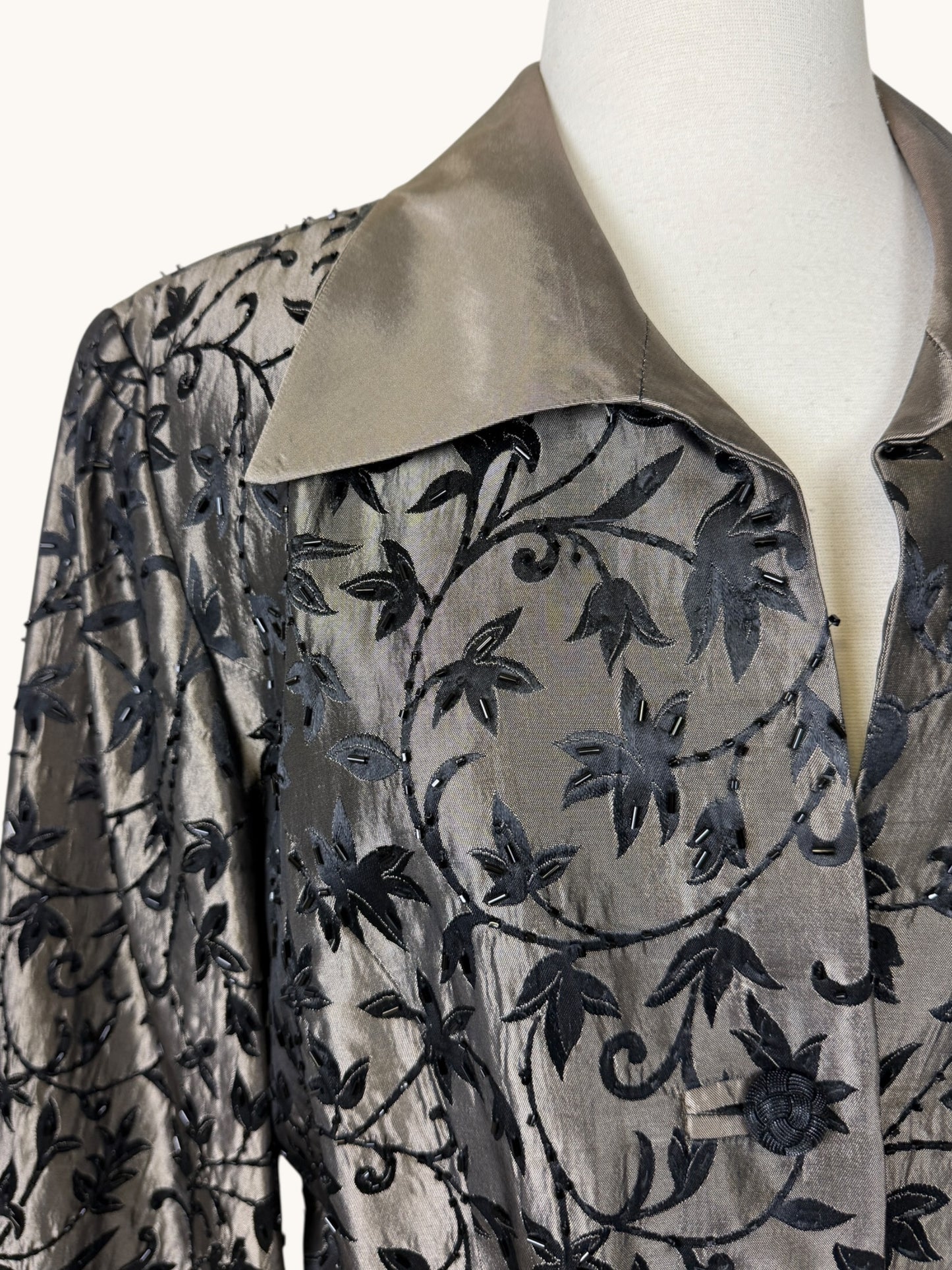Satin Embroidered Jacket