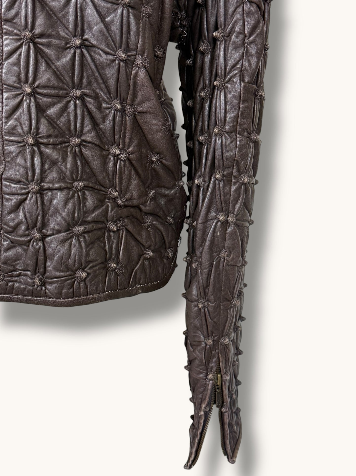 Textured Leather Jacket