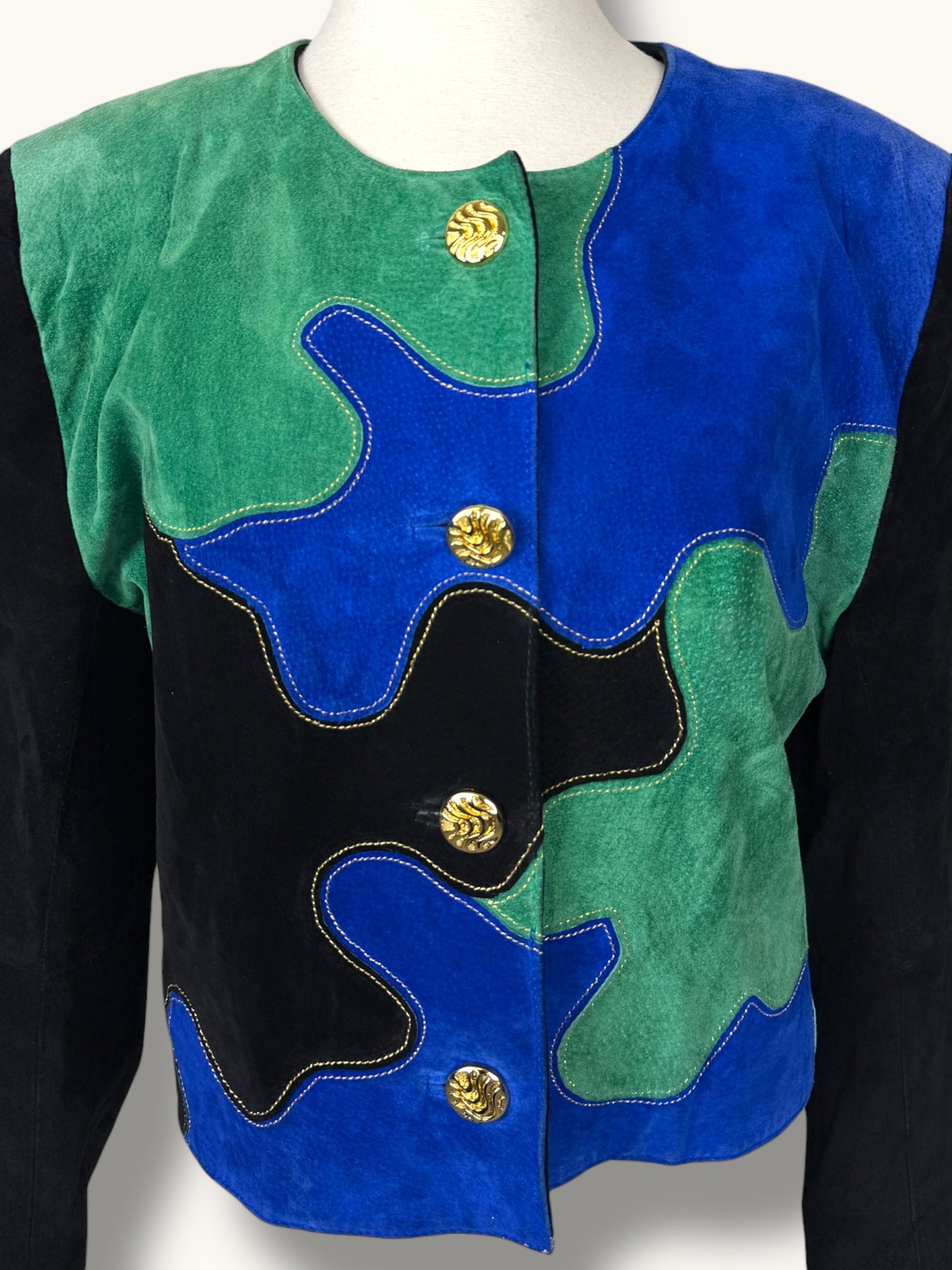 Suede Patchwork Jacket