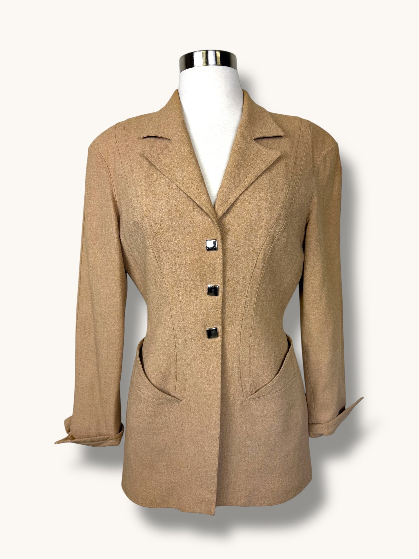 Mugler Camel Blazer
