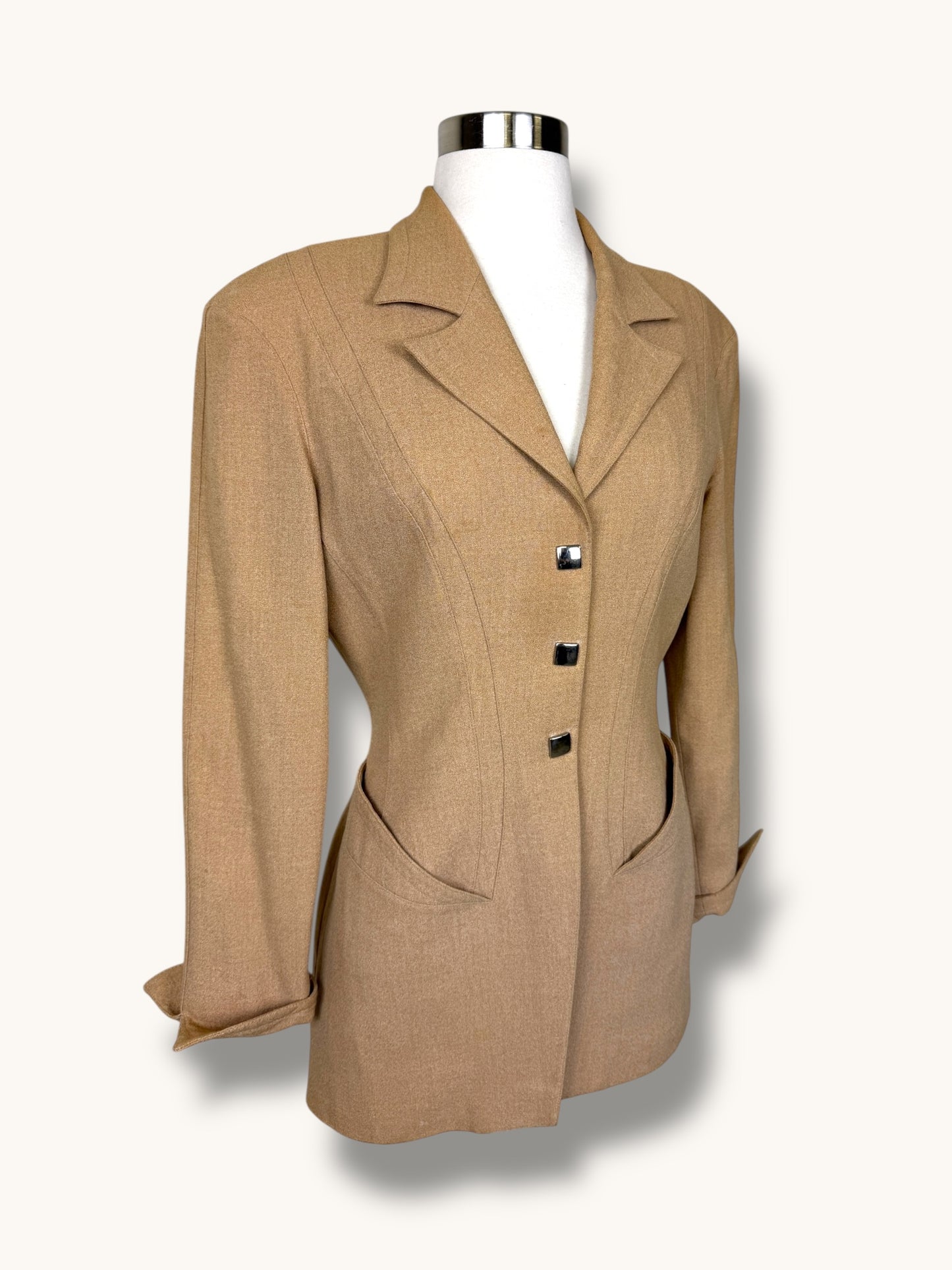 Mugler Camel Blazer