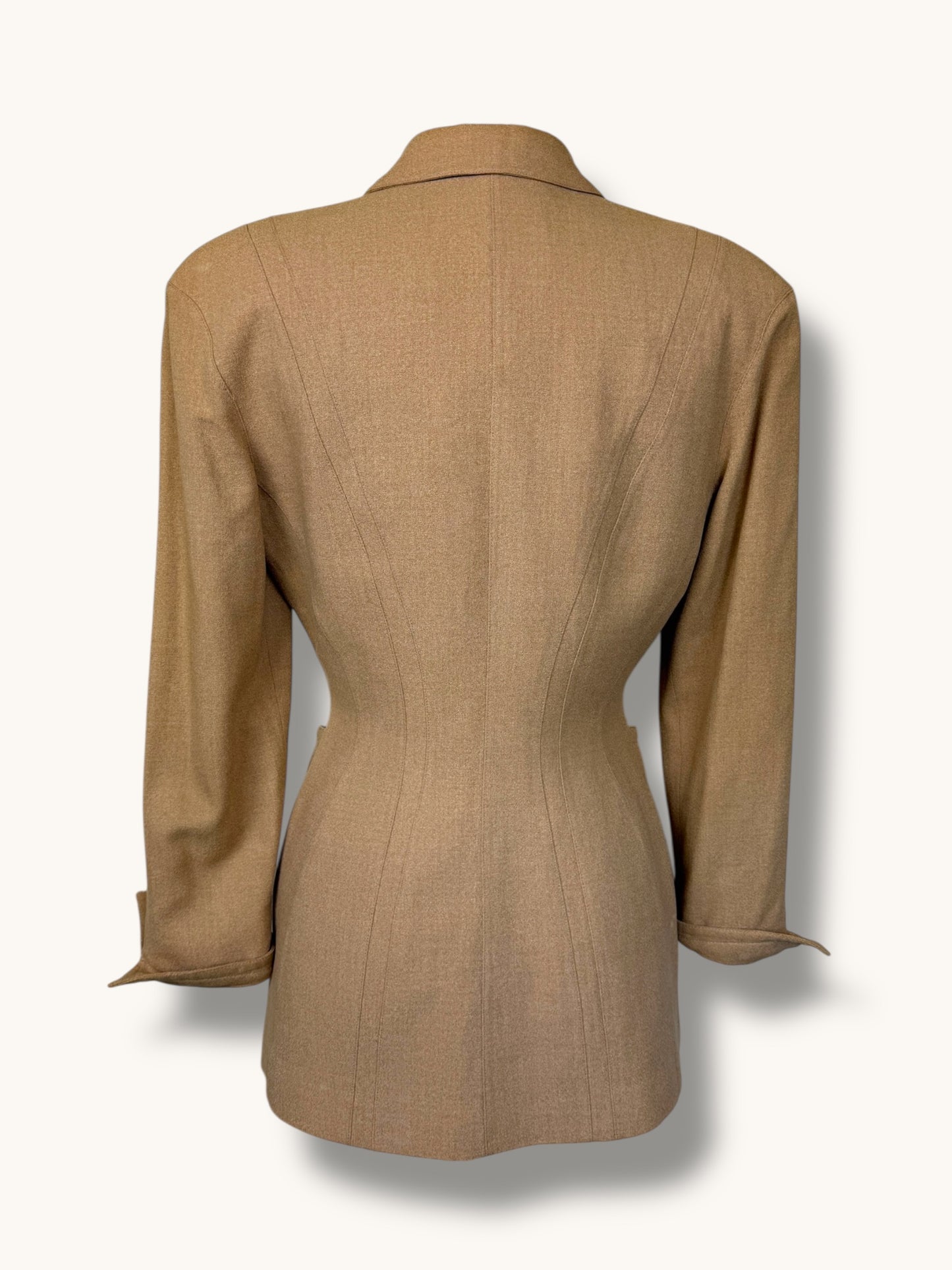 Mugler Camel Blazer