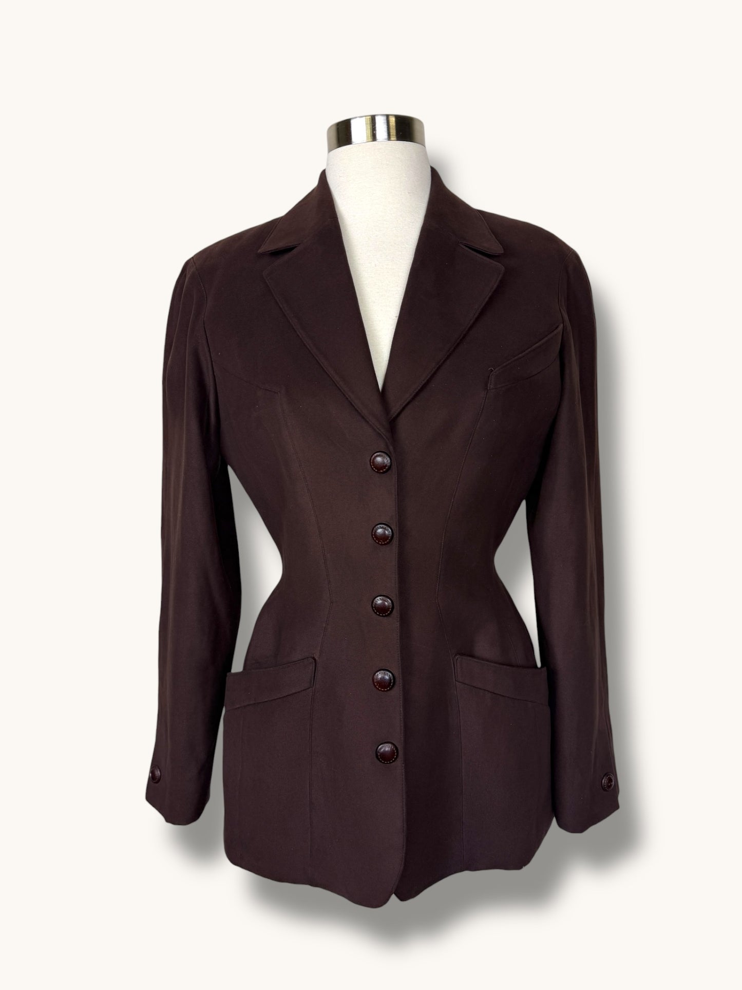 Mugler Chocolate Blazer