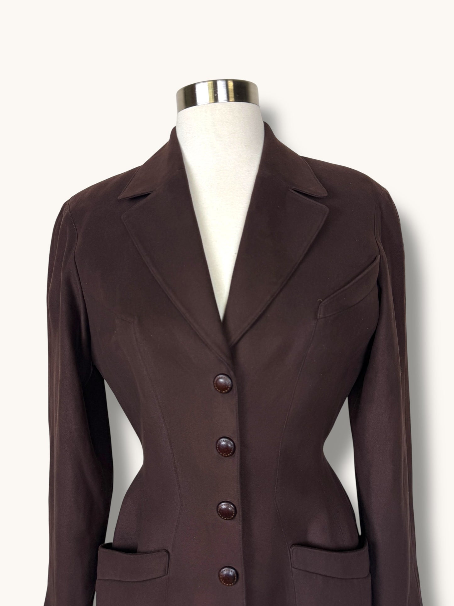 Mugler Chocolate Blazer