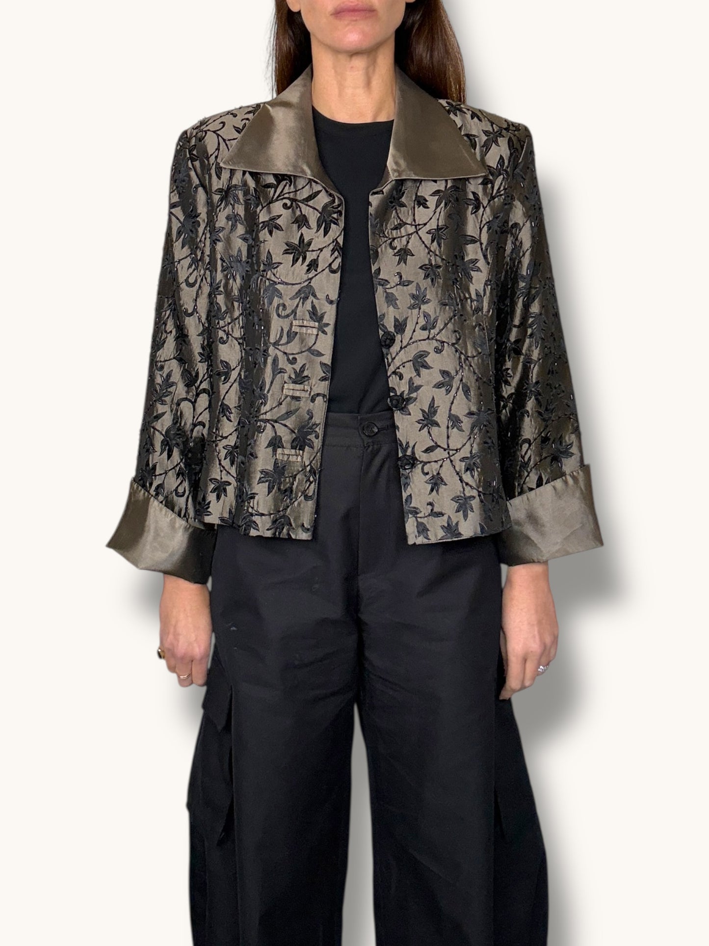Satin Embroidered Jacket