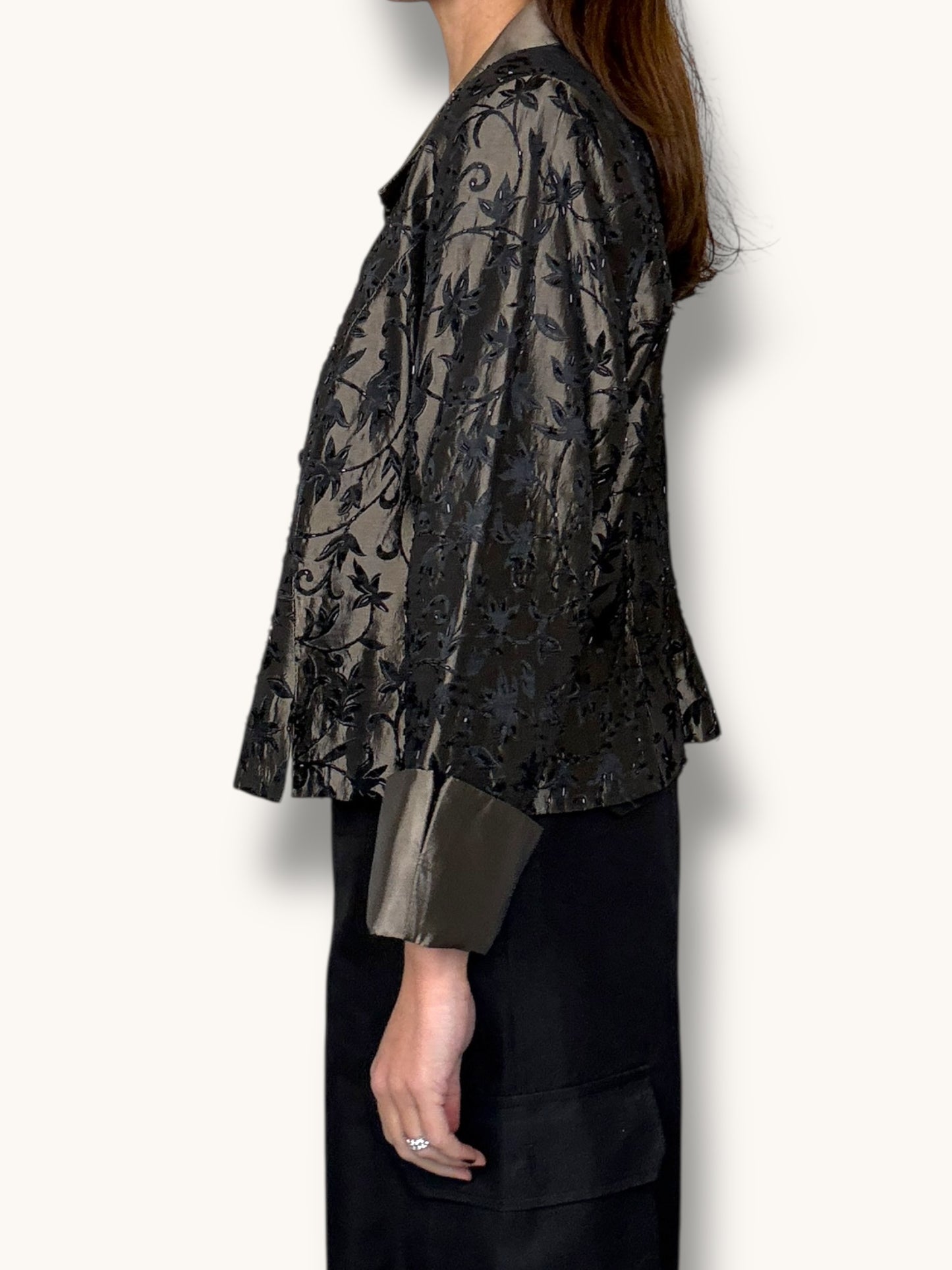 Satin Embroidered Jacket