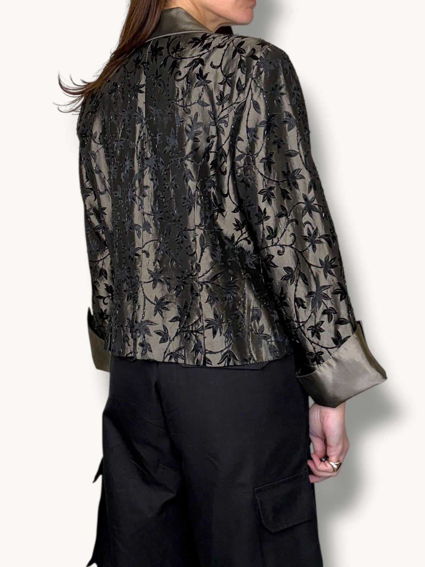 Satin Embroidered Jacket
