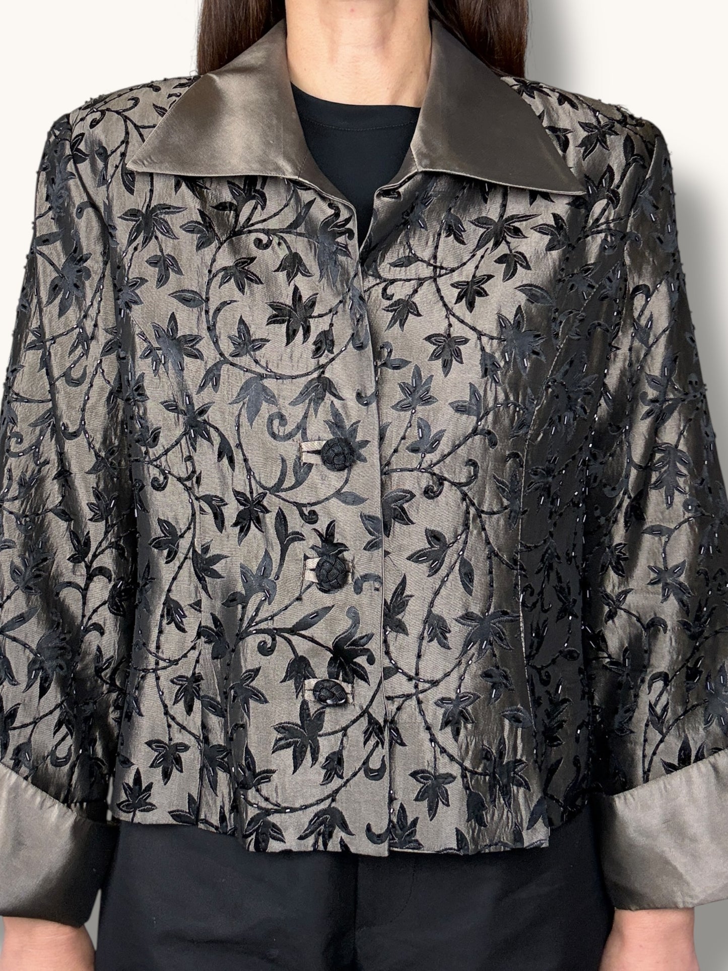 Satin Embroidered Jacket