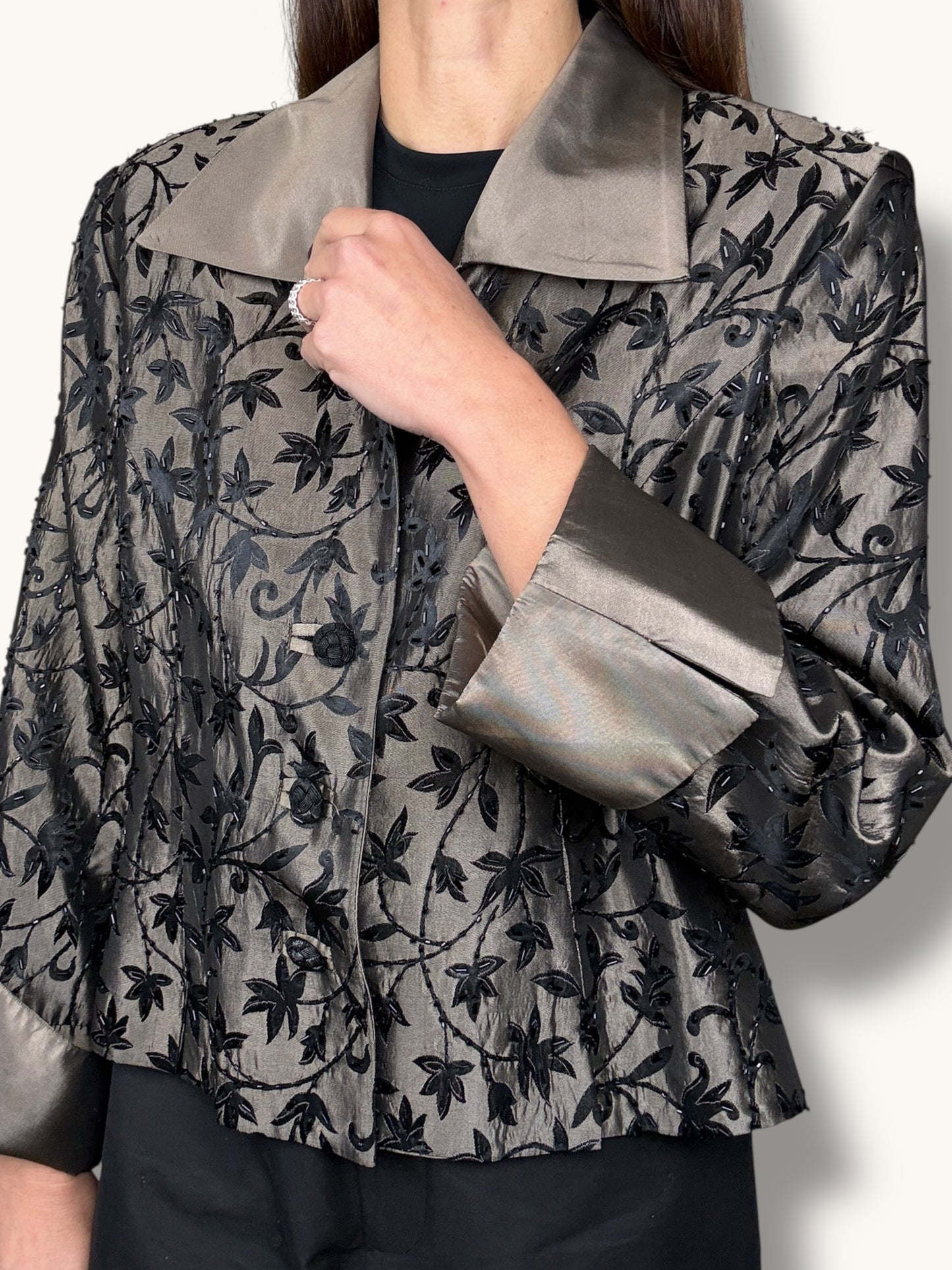 Satin Embroidered Jacket