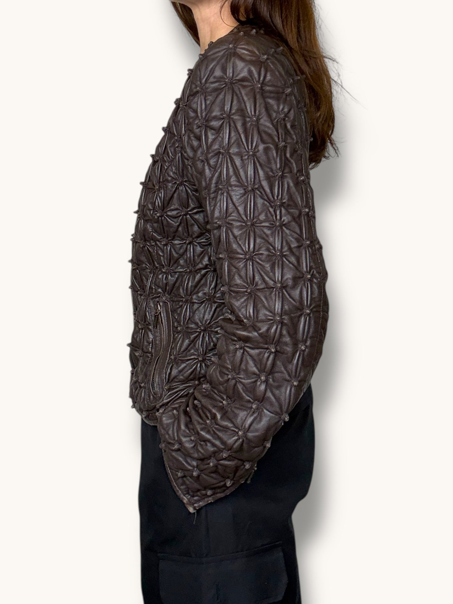 Textured Leather Jacket