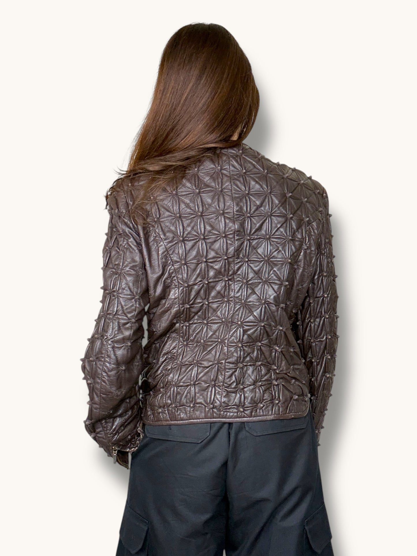 Textured Leather Jacket