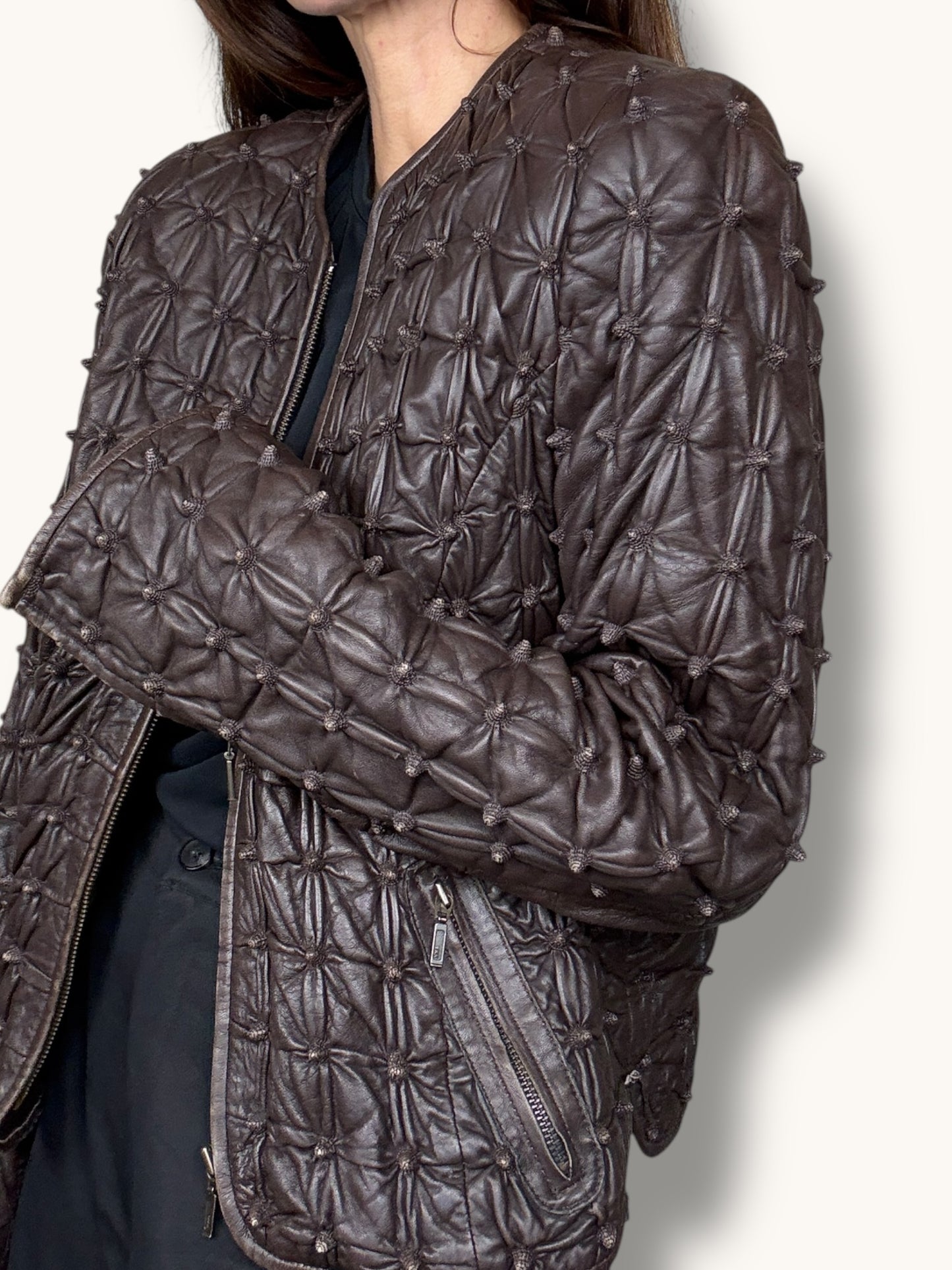 Textured Leather Jacket