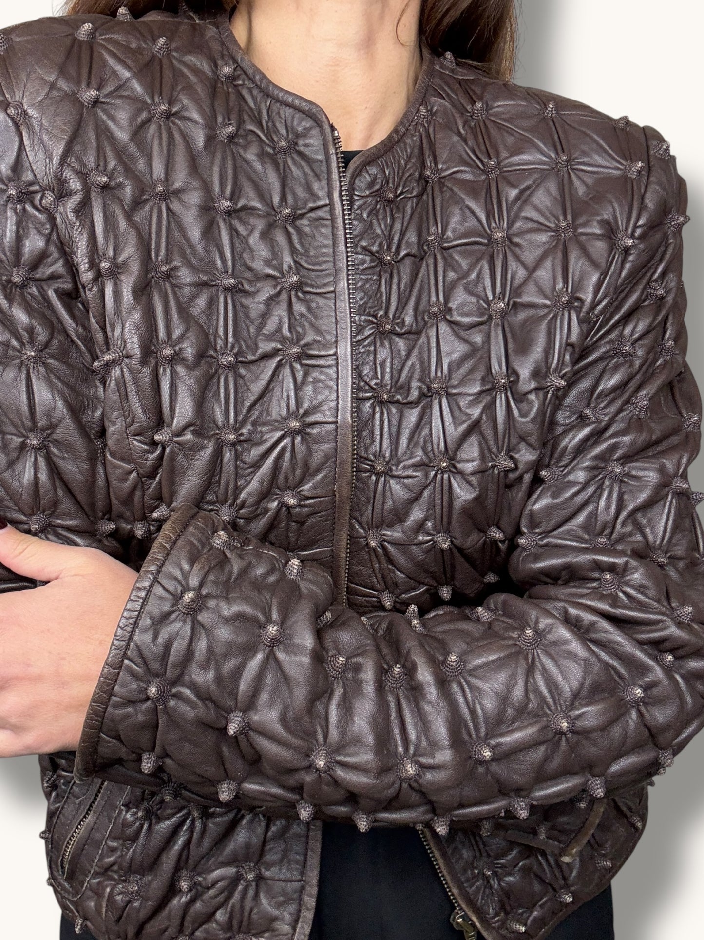 Textured Leather Jacket