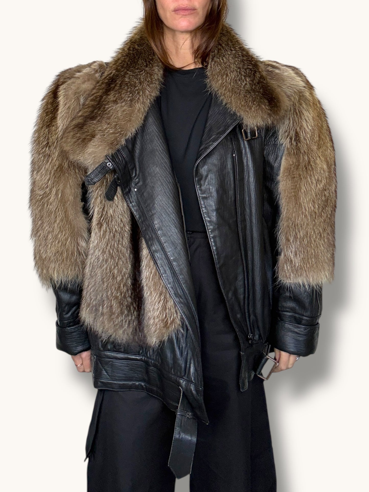 Leather and Fox Jacket