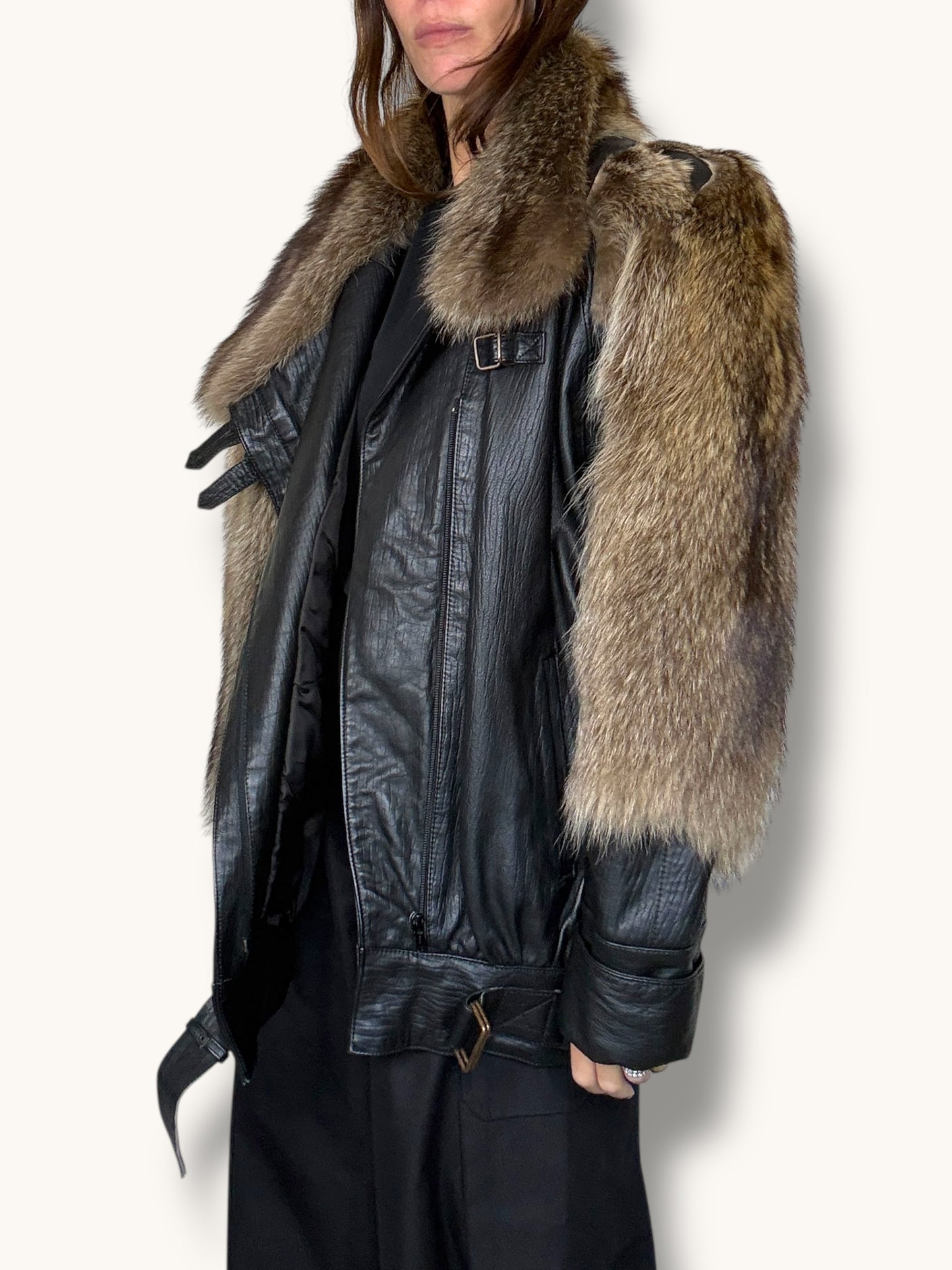 Leather and Fox Jacket